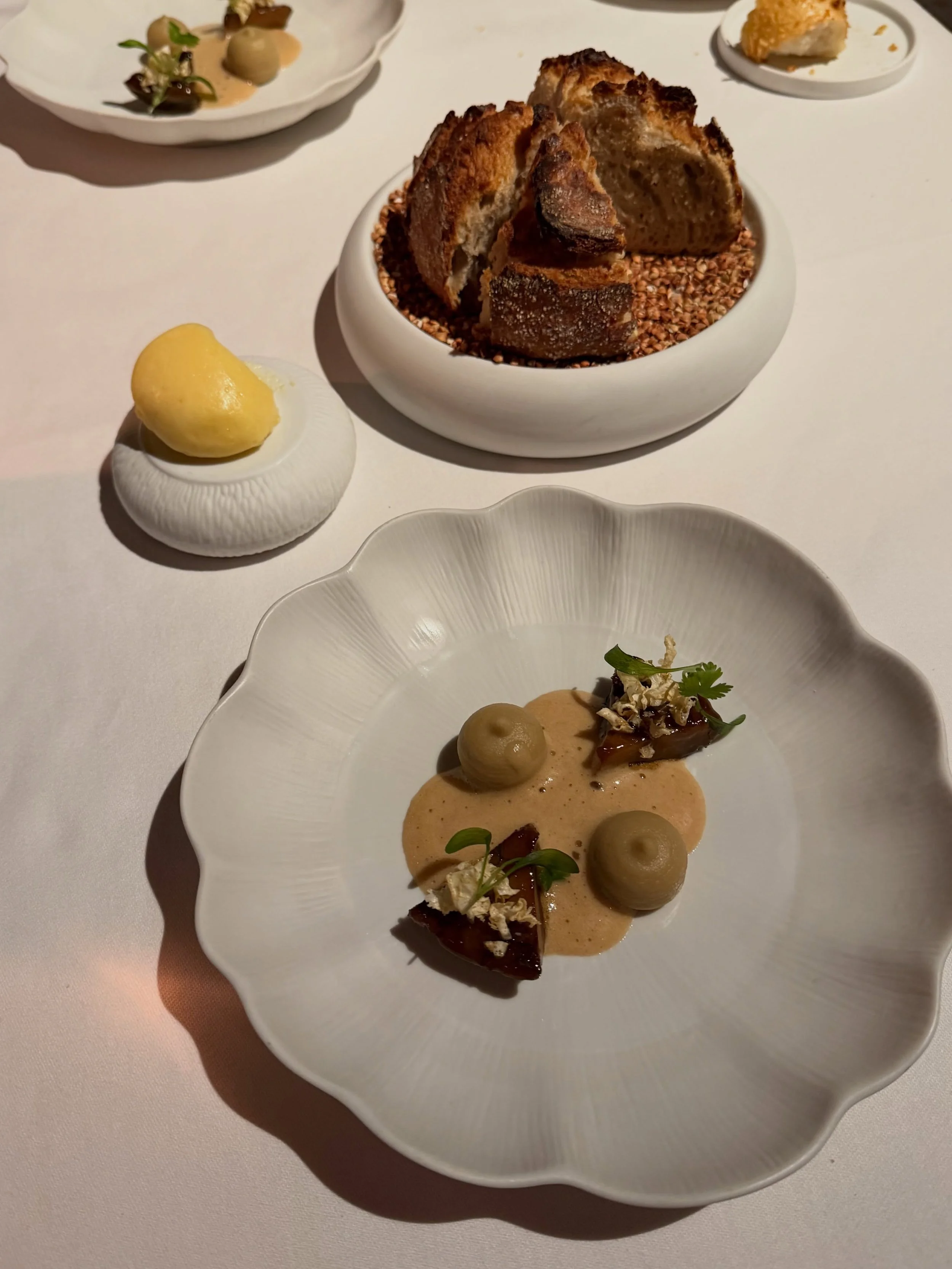 got to paris thinking french cuisine was a snore. got proven VERY wrong. oh my god. some of the best food i&rsquo;ve ever eaten - and this was the runner up. le gabriel you changed my life x

our personalised pesce menu. dairy free is not an option i