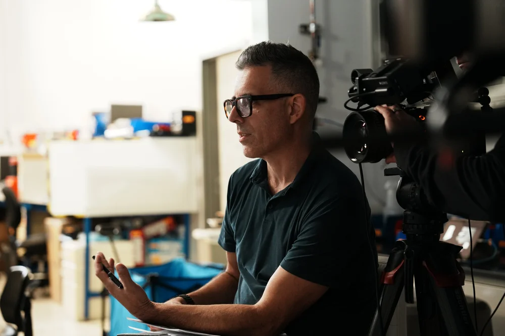 Behind the scenes on a JCV Creative shoot