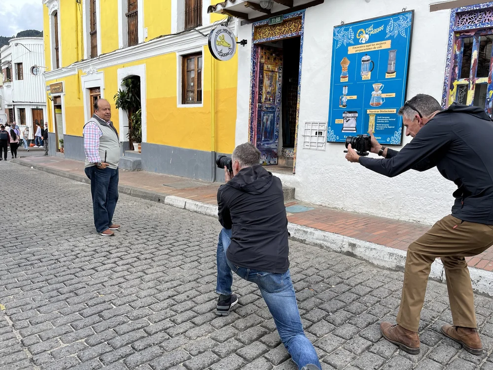 Behind the scenes on a JCV Creative shoot