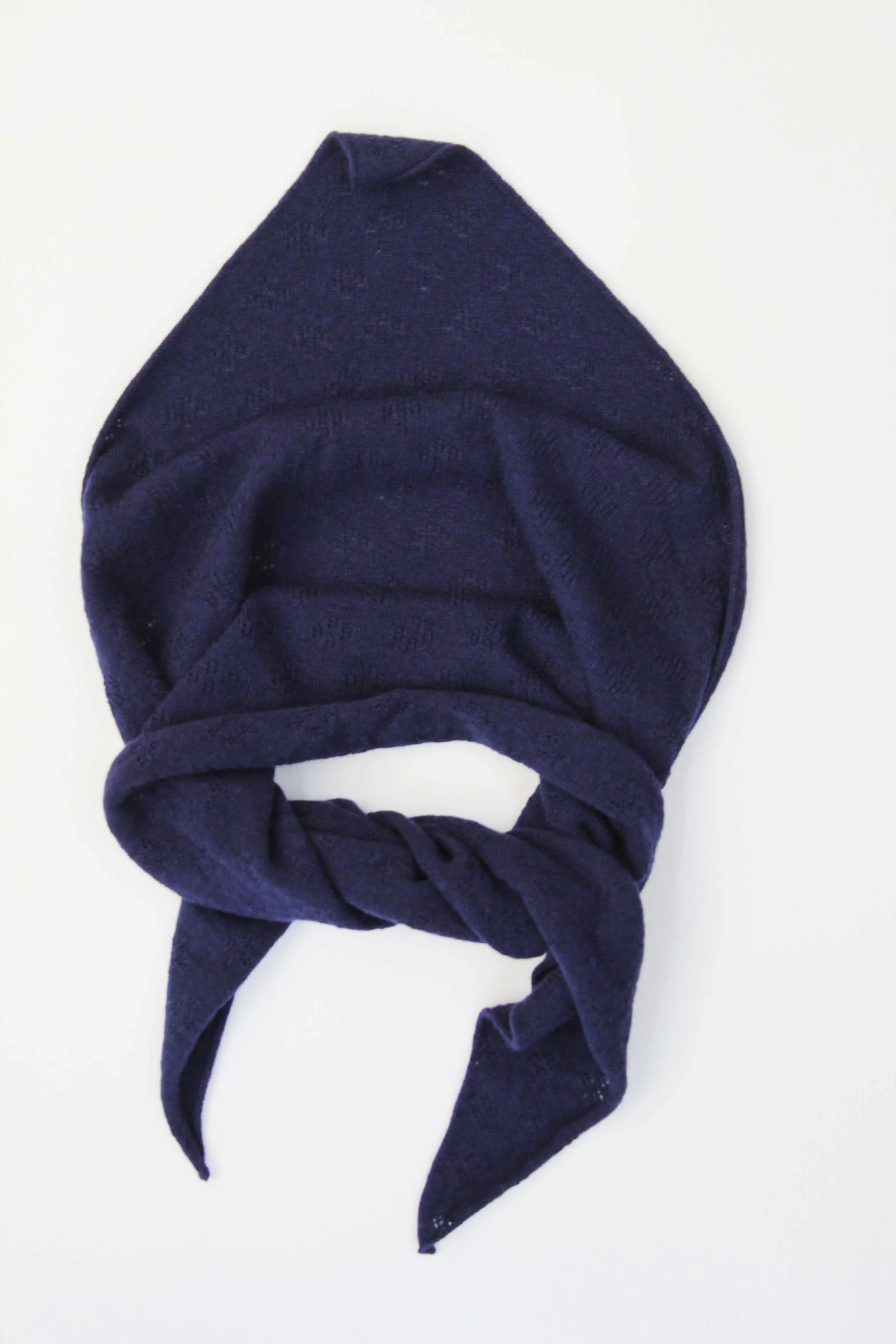 Pointelle Neckerchief | navy