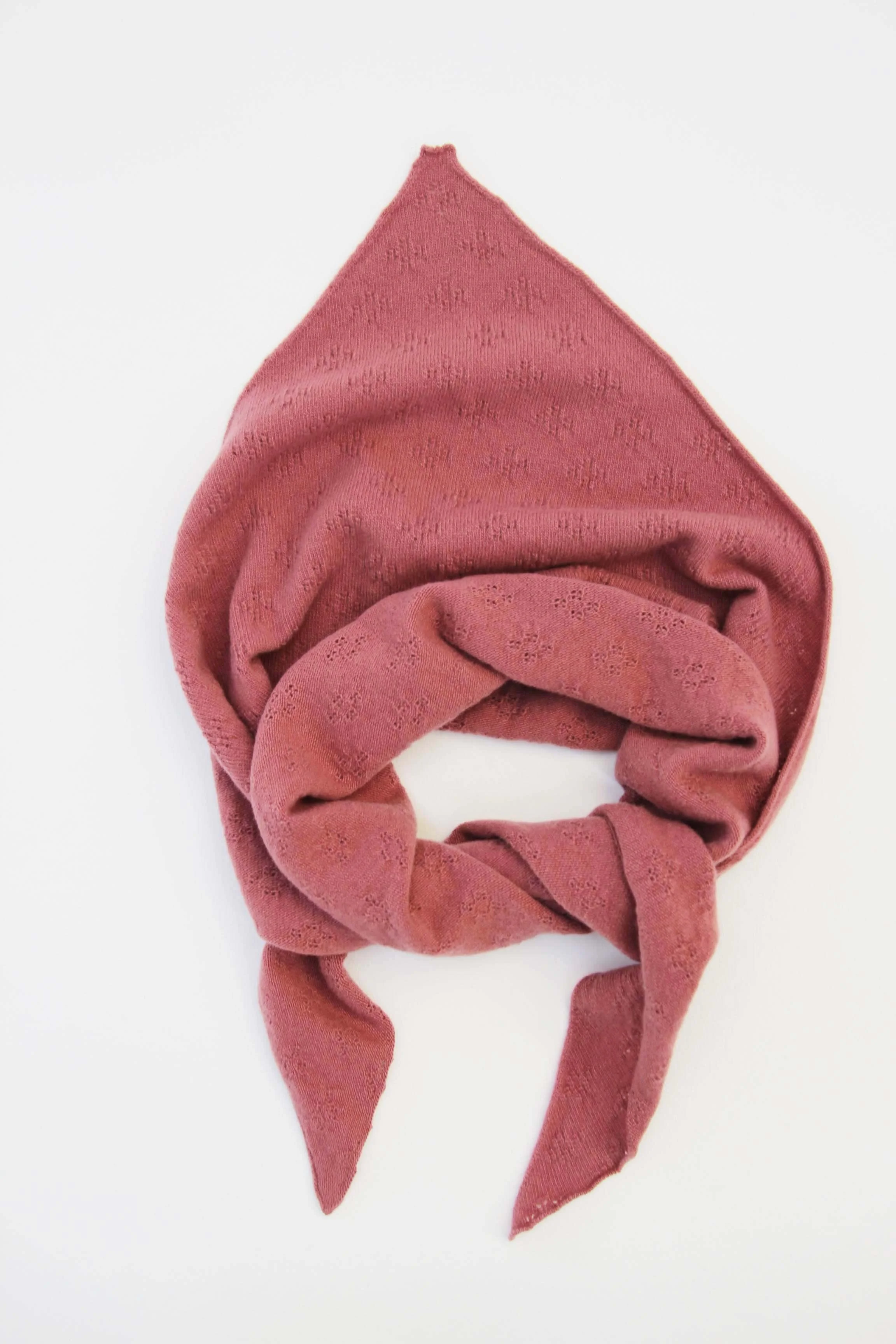 Pointelle Neckerchief | mauve