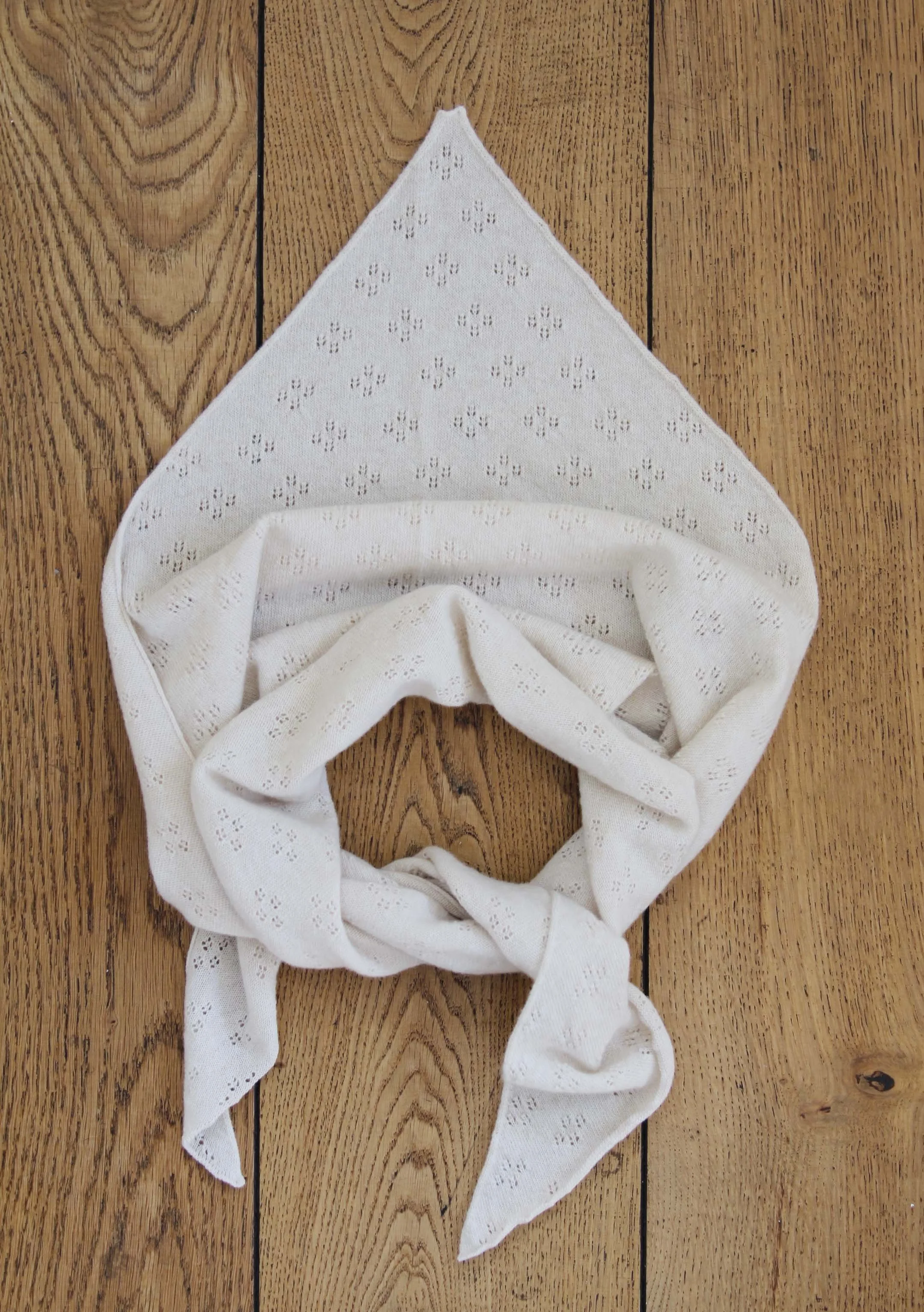 Pointelle Neckerchief | almond