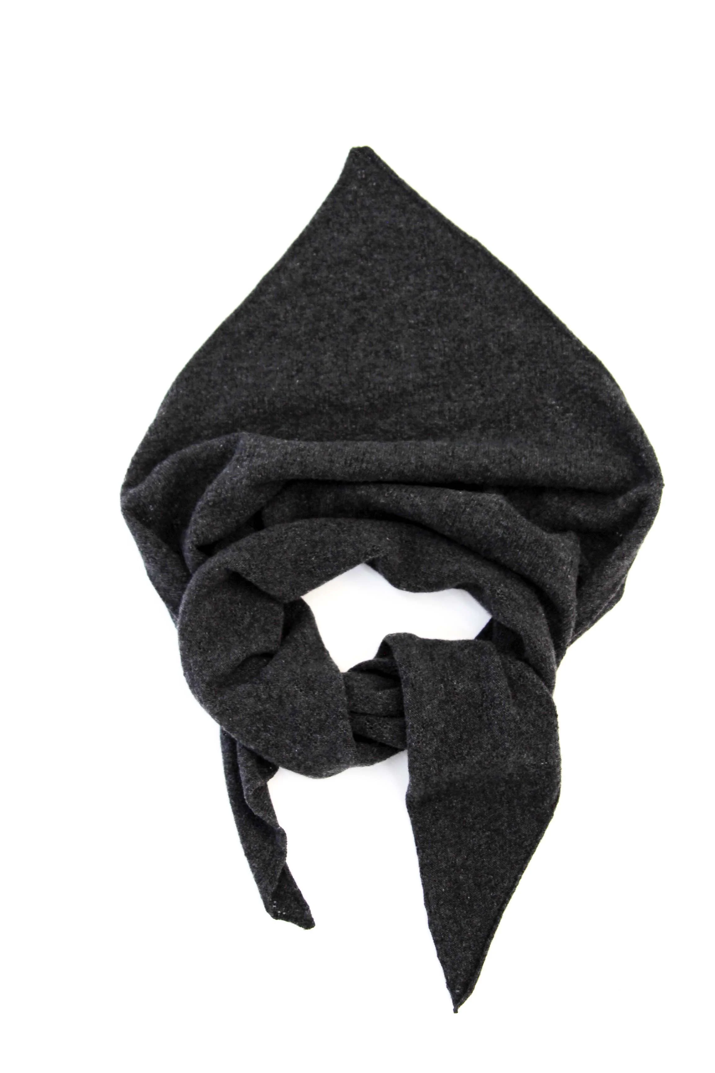 Pointelle Neckerchief | charcoal