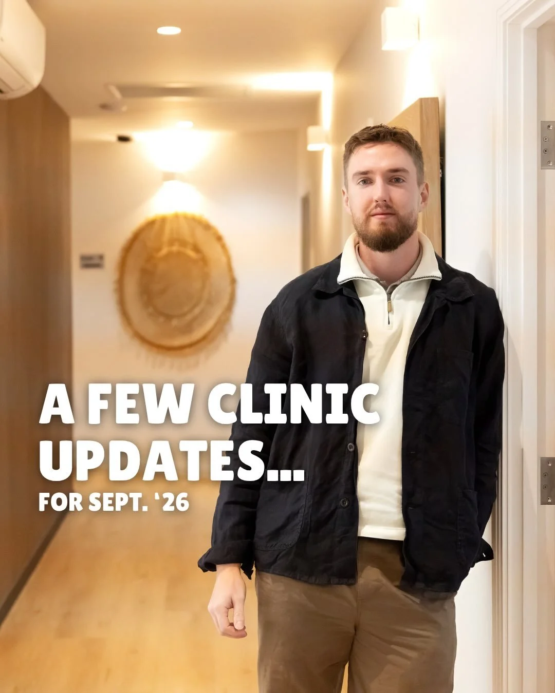 Updates from the clinic for September 26!