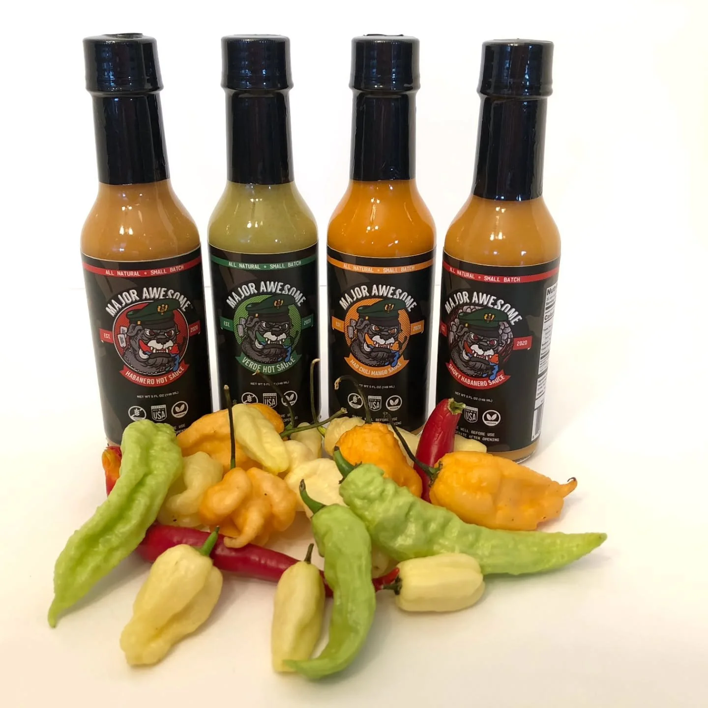 Fall is here, and it's the perfect time to spice things up with each of our sauces. Keep the heat going all season long!

#MajorAwesomeHotSauce #majorawesome #hotsauce #smallbusiness