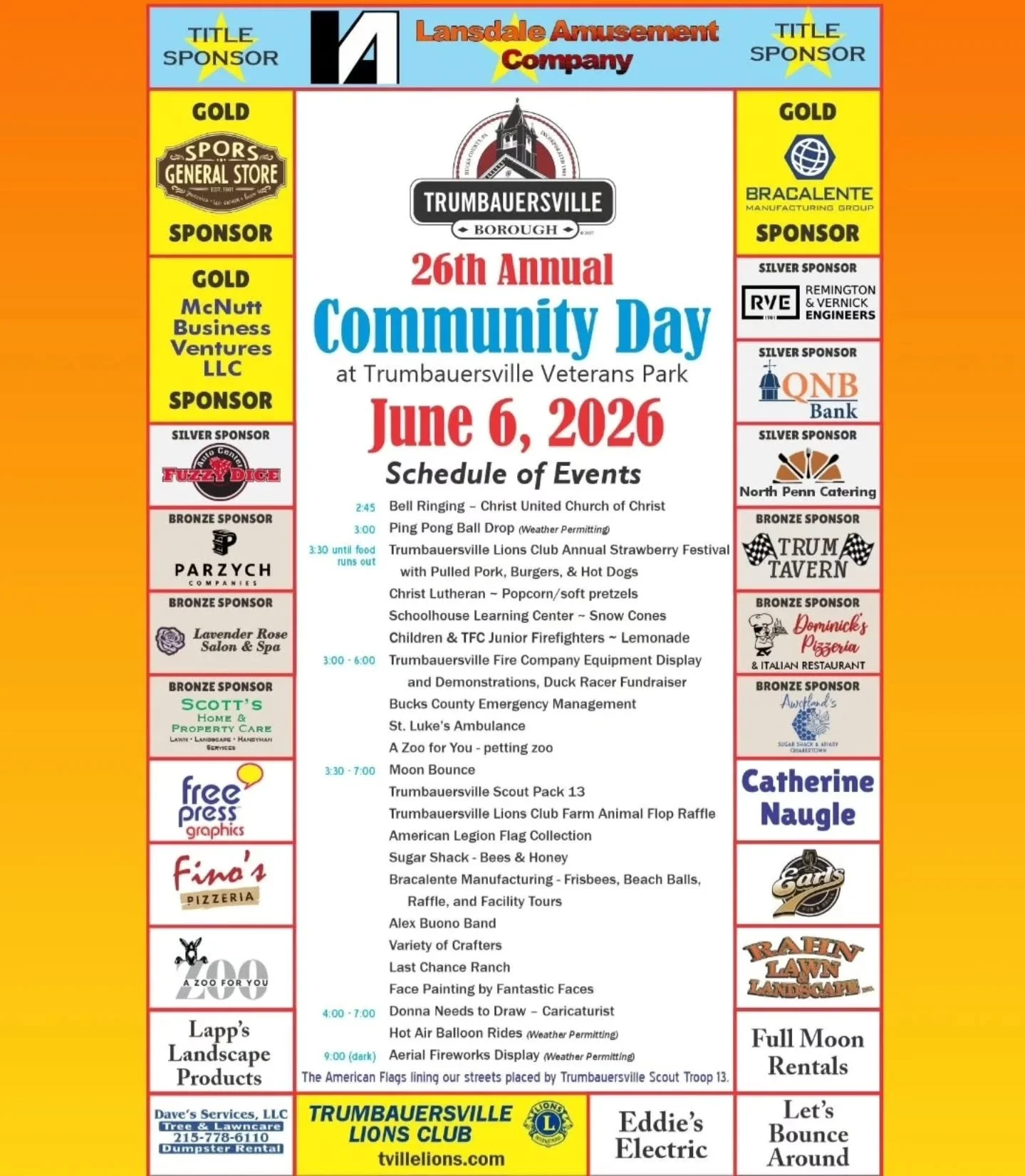 In Trumbauersville all day today!