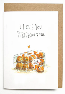 "I love you ferrorover and ever" Card