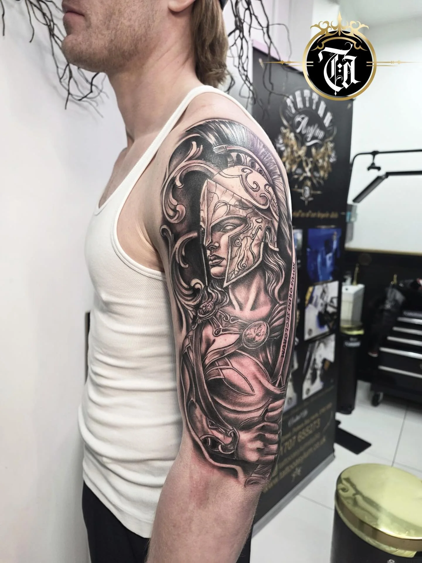 Happy Easter from the Tattoo Asylum Team ✝️

Athena Tattoo 🇬🇷🗡️🏛️🏺

⚜️

@inkdbymaz 

⚜️

Sponsored by:
▪️ @kwadron 
▪️ @dragonhawktattoos 
▪️ @dragonhawkofficial 

#tattoo #tattooartist #ink #inked #artist