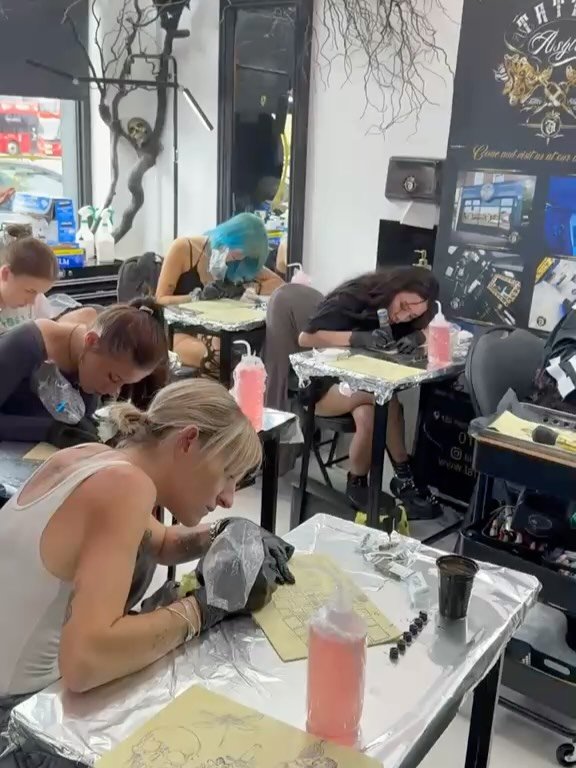 🎓 Day 2 of our September Tattoo Course is underway! 🖊️

Today our students are learning the fundamentals of line work, soft shading and colour packing &mdash; building the skills needed to create clean, solid tattoos.

Another day of learning, prac