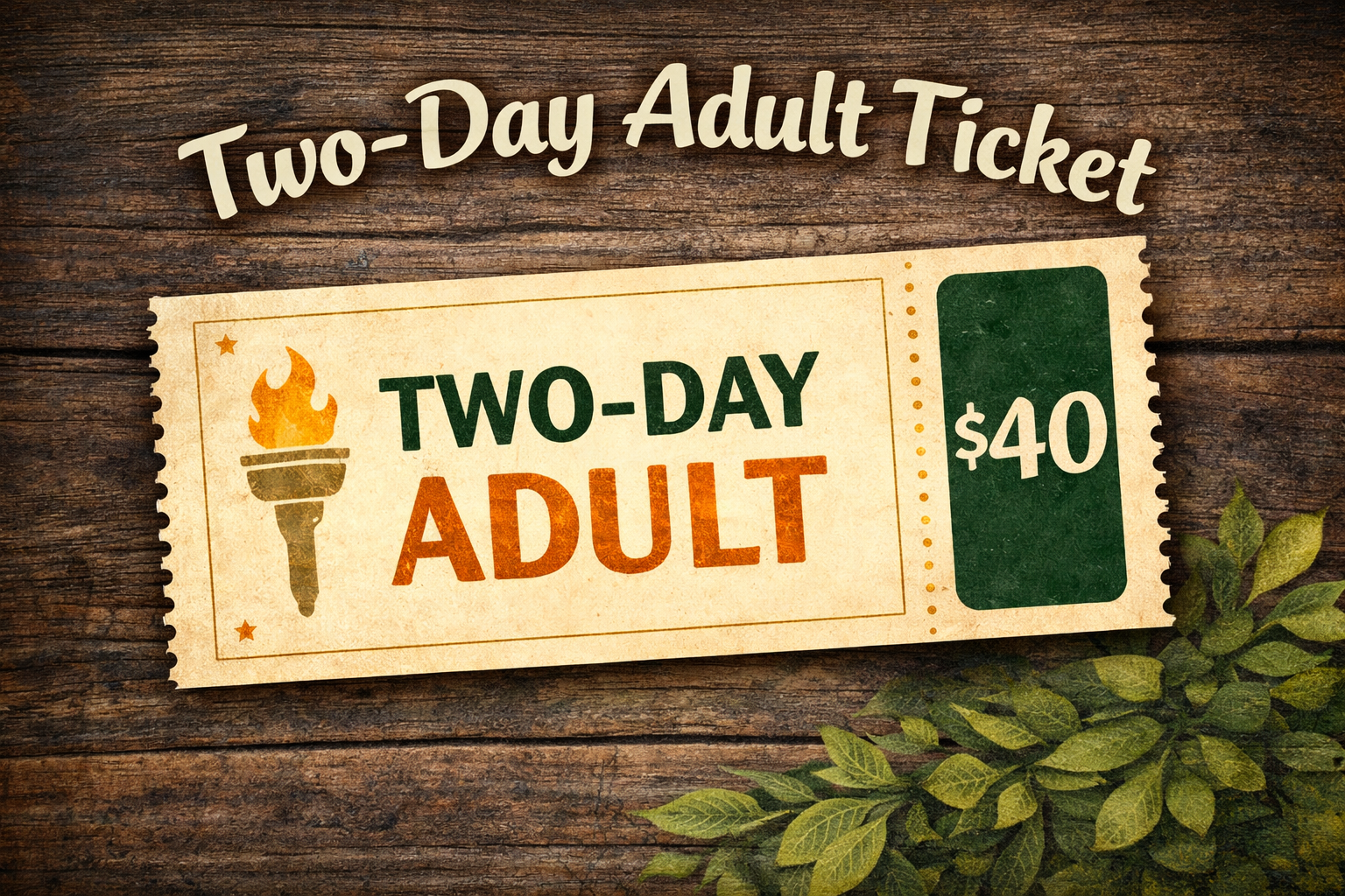 ADULT Two Day Advance Tickets
