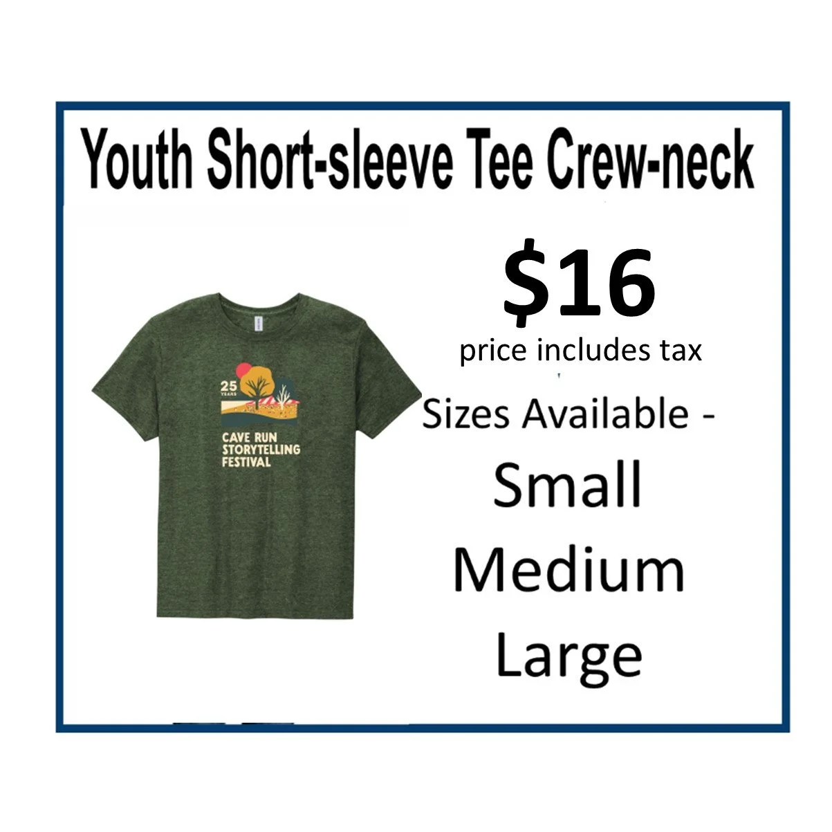 2025 Youth Short-sleeve Tee Crew-neck