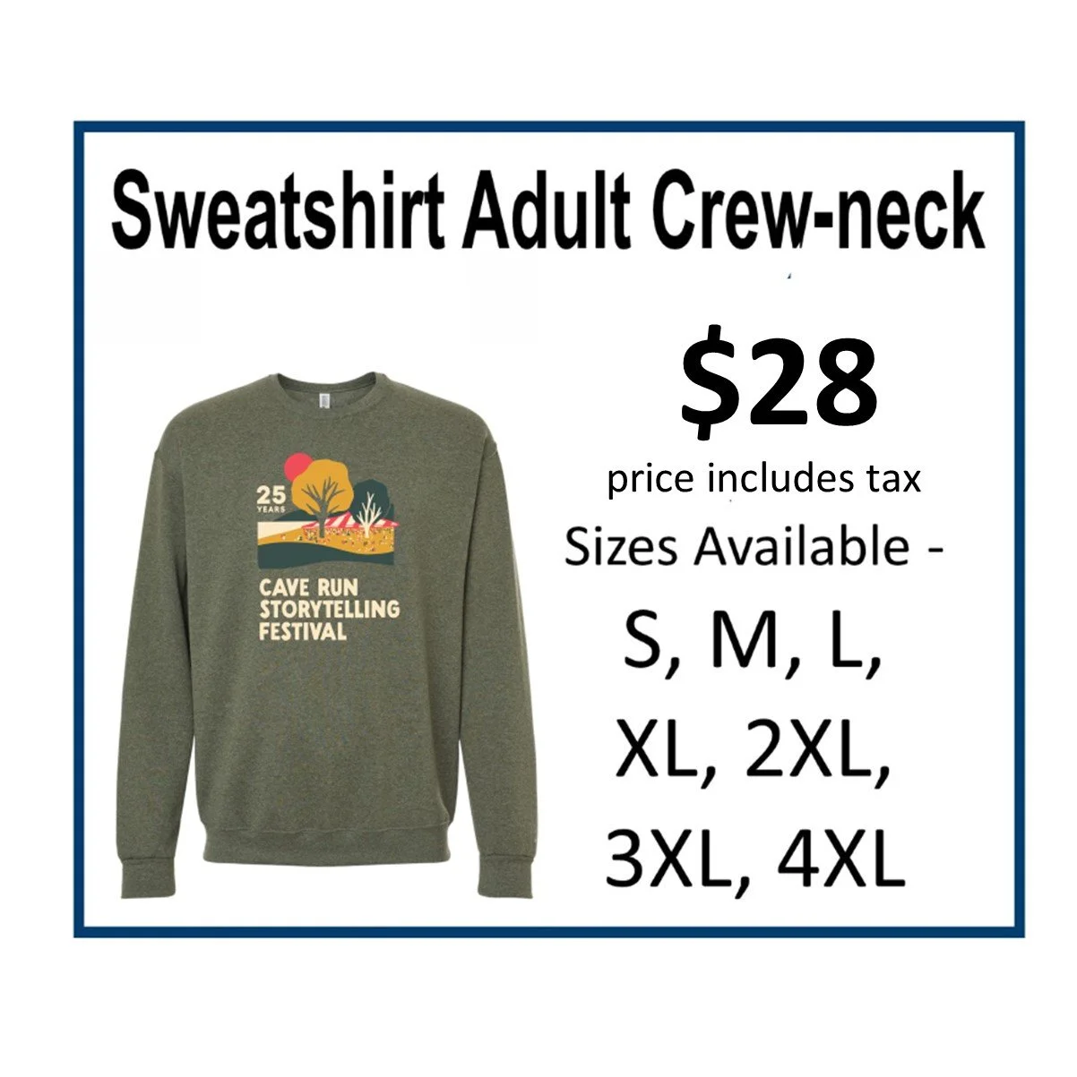 2025 Sweatshirt Adult Crew-neck