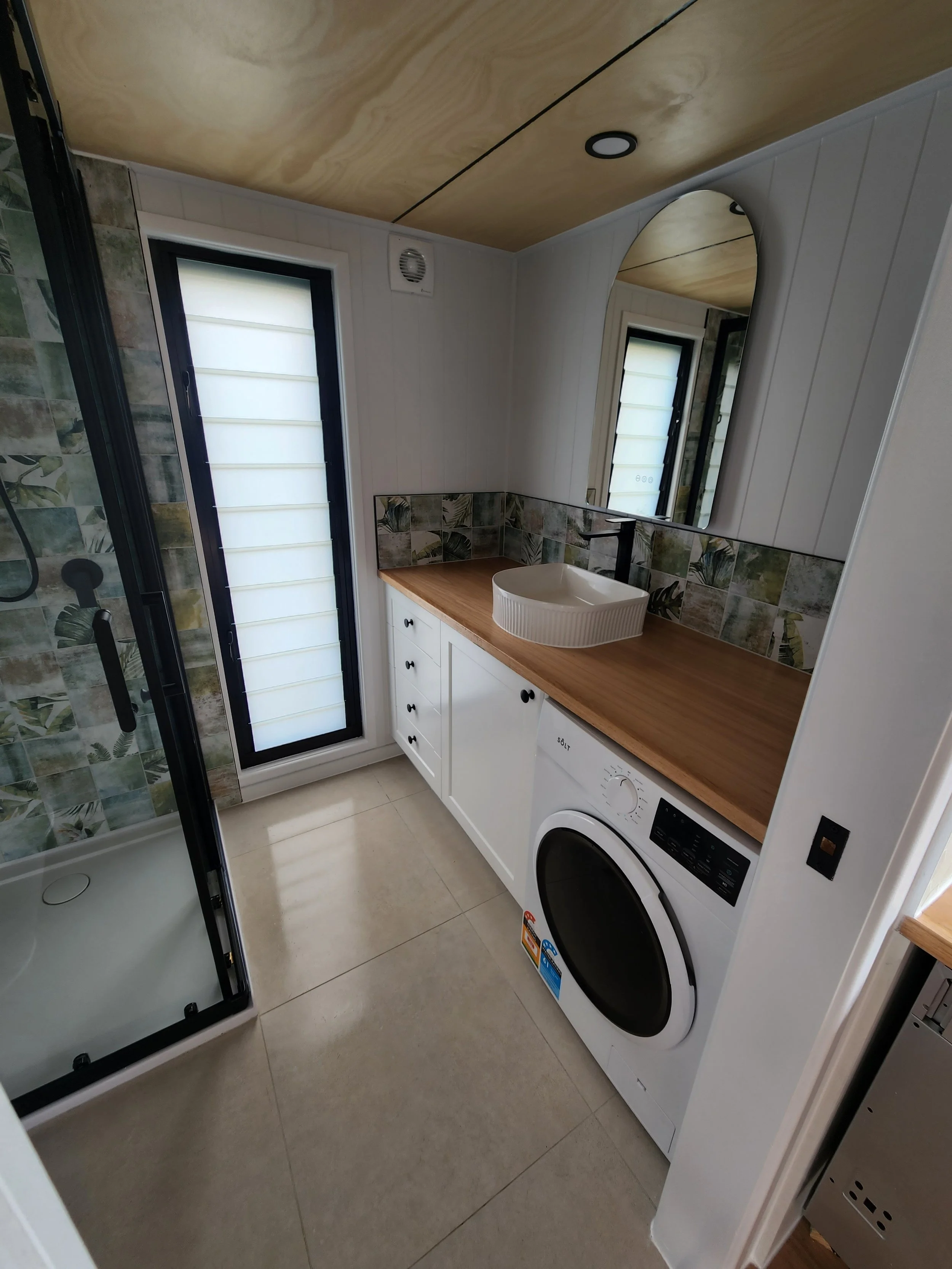 laundry tiny home pill mirror