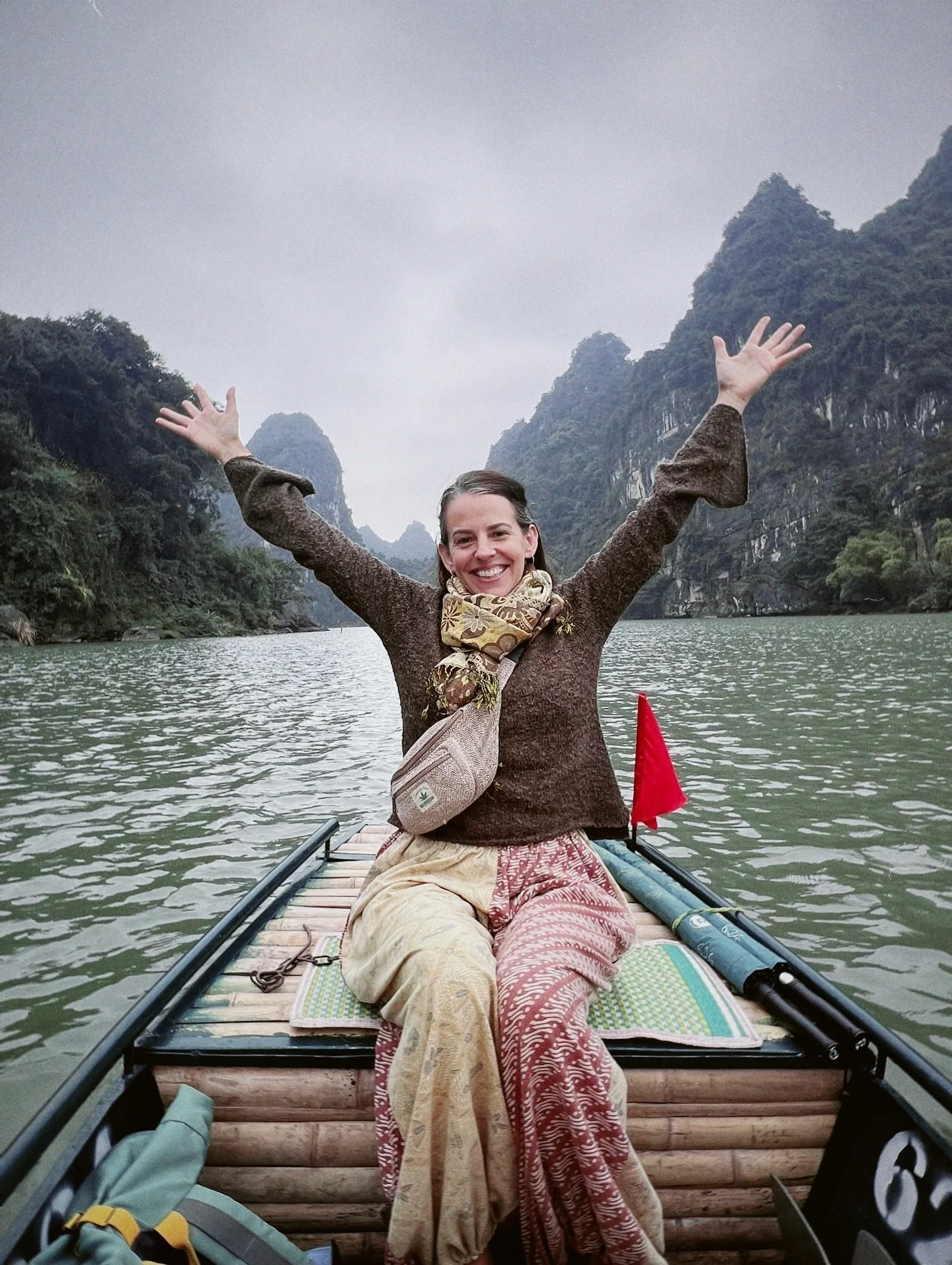 Ninh Binh here before but it&rsquo;s beautiful.

Ninh Bihn has been the perfect antidote after the (beautiful) chaos of Hanoi.

There&rsquo;s something about sitting here drink in hand, watching the gentle boats drift across the water with the limest
