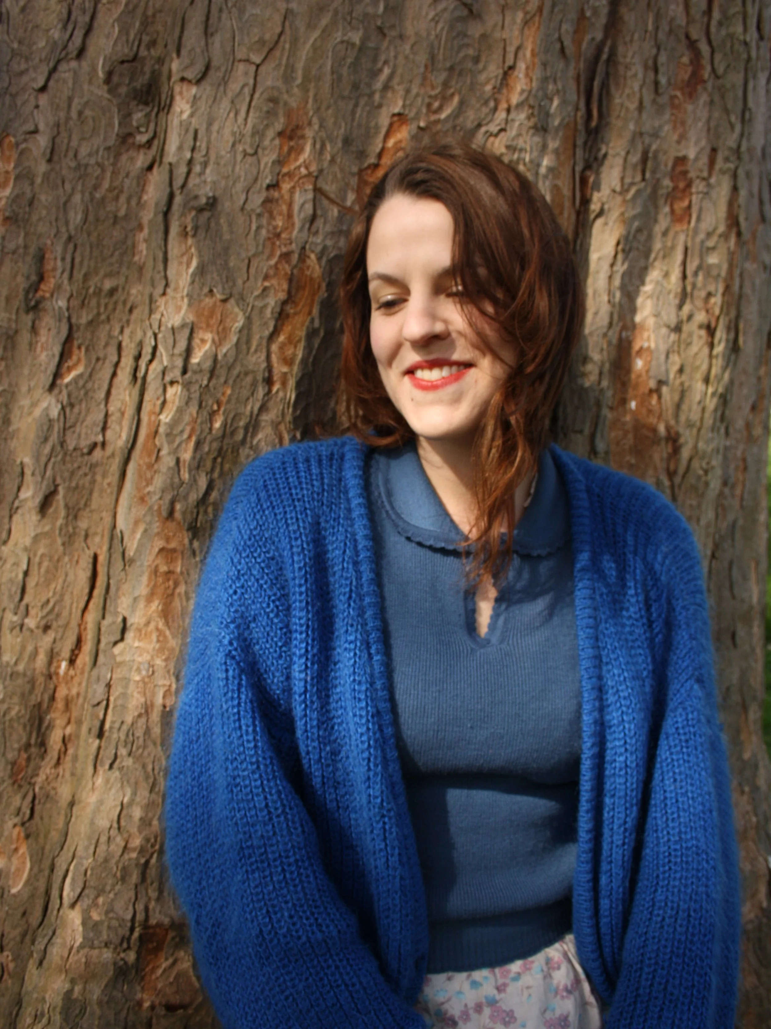 Found this pic of me when I was 23. Twenty years ago?! Where does the frigging time go? I remember that blue mohair cardi. It went everywhere with me. I&rsquo;d still be wearing it if it hadn&rsquo;t got holes in it 🤪 Always dying my hair red, even 