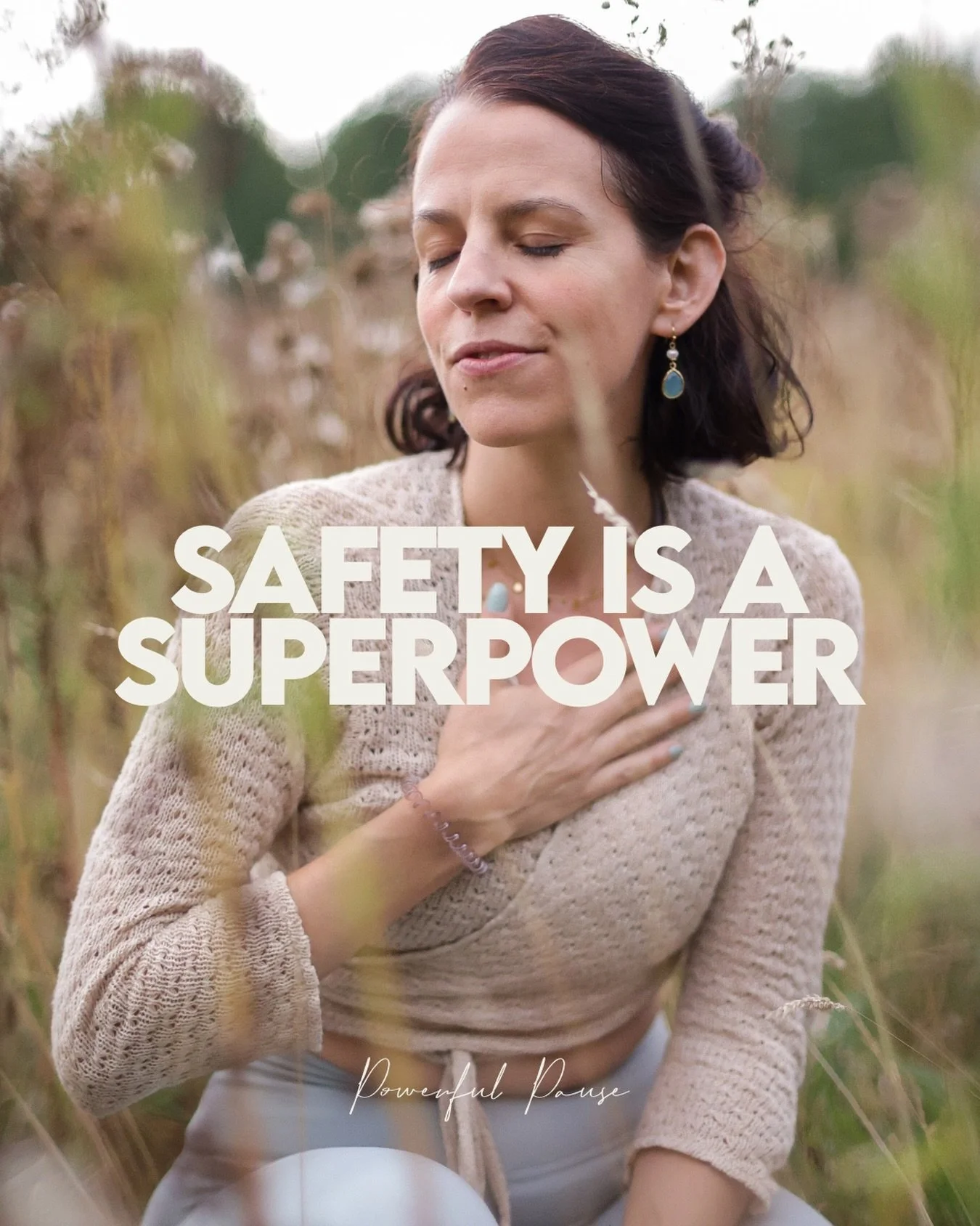 When we feel safe, beautiful things happen.

We fall in love.
We create human life.
Ideas begin to flow.
Creativity flourishes.

Without safety none of this could happen.

Safety creates trust. It creates the conditions where we feel brave enough to 