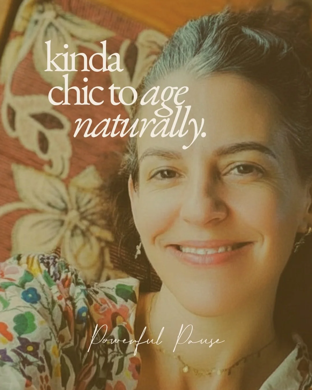 Acceptance. That&rsquo;s kinda chic. 

#Acceptance #SlowLiving #MidLifeWomen #GrayHairDontCare #Perimenopause