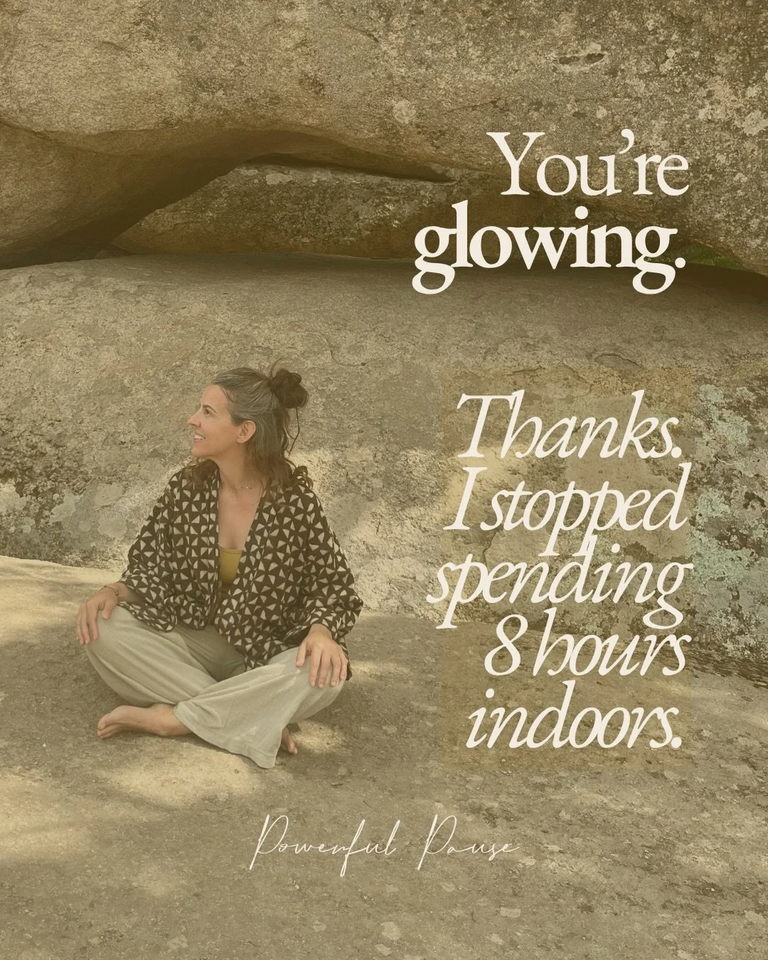 The other day, someone told me I was glowing. 

And whilst there are plenty of days when I&rsquo;m definitely NOT glowing (today being one of them!) it did make me stop and think about what might be creating that glow.

I no longer work in an office.