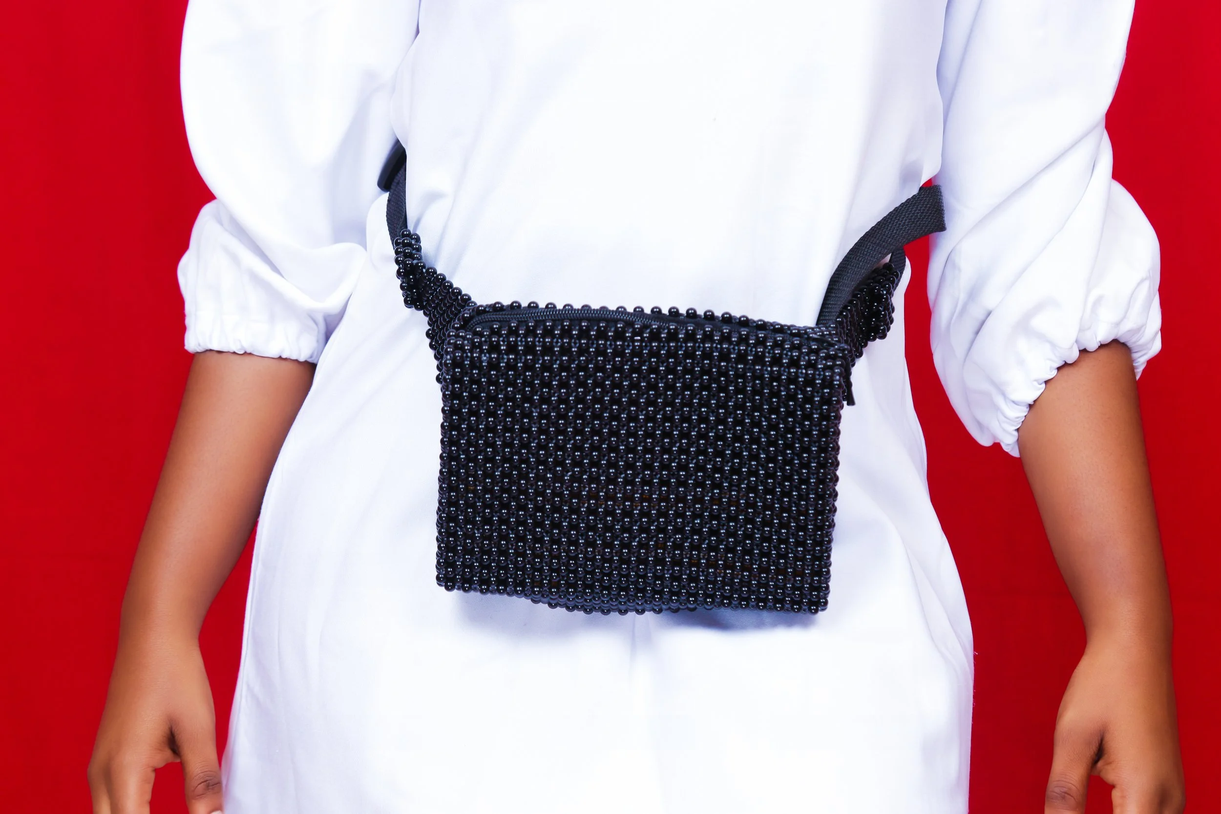 Beaded Waist Purse