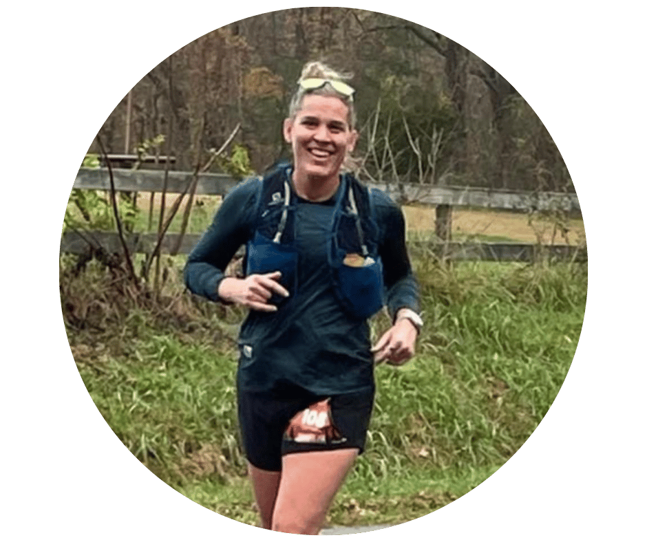Dr. Kate James running trail race