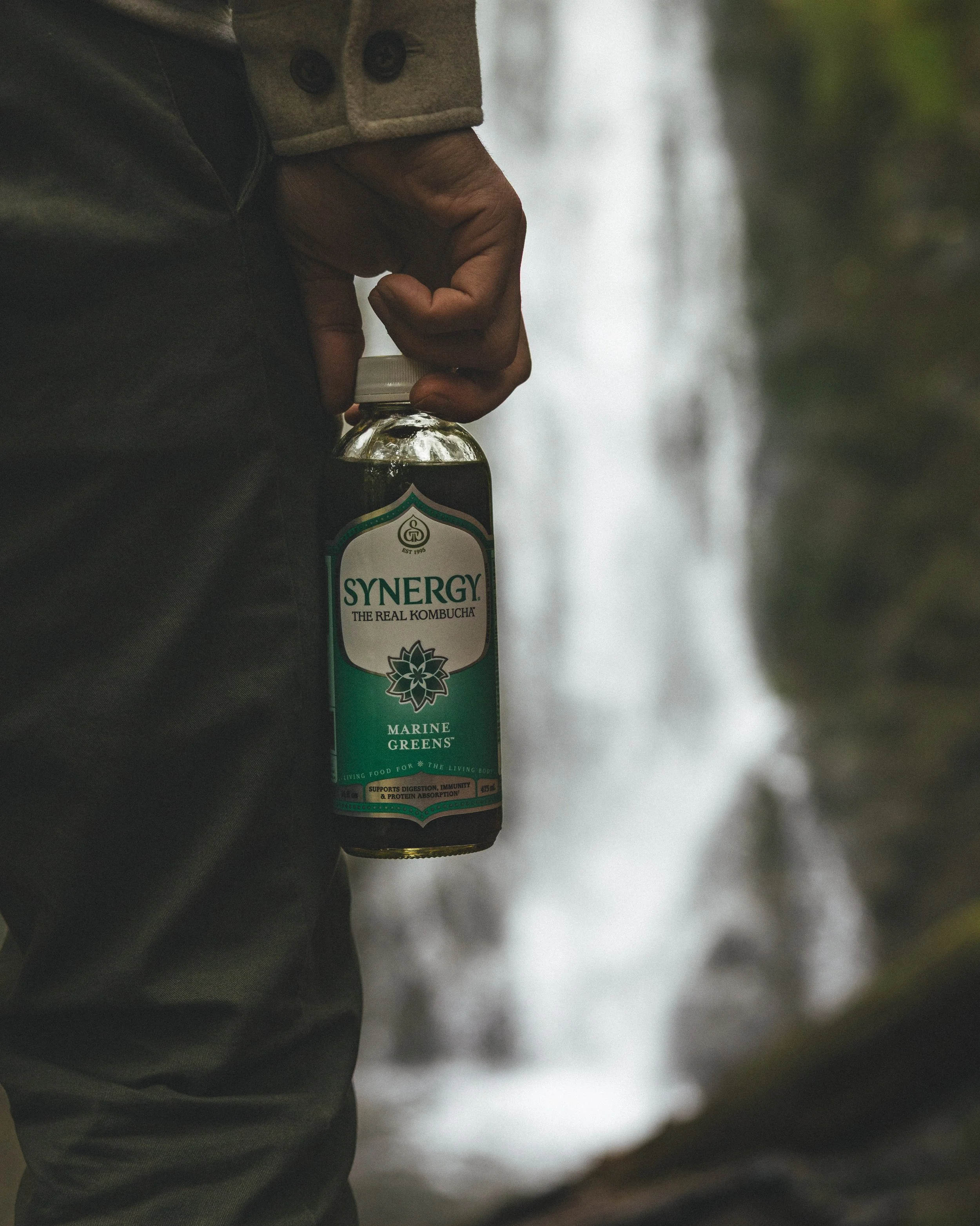 Synergy Kombucha Marine Greens Pacific Northwest Product And Life Style Spec Work