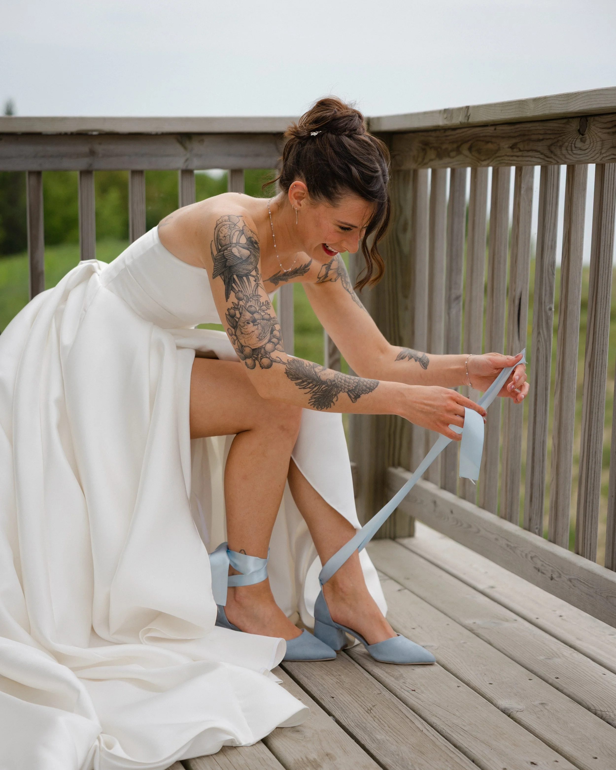 Northern Michigan Arcadia Bluffs Wedding. Sand Dune Michigan Wedding