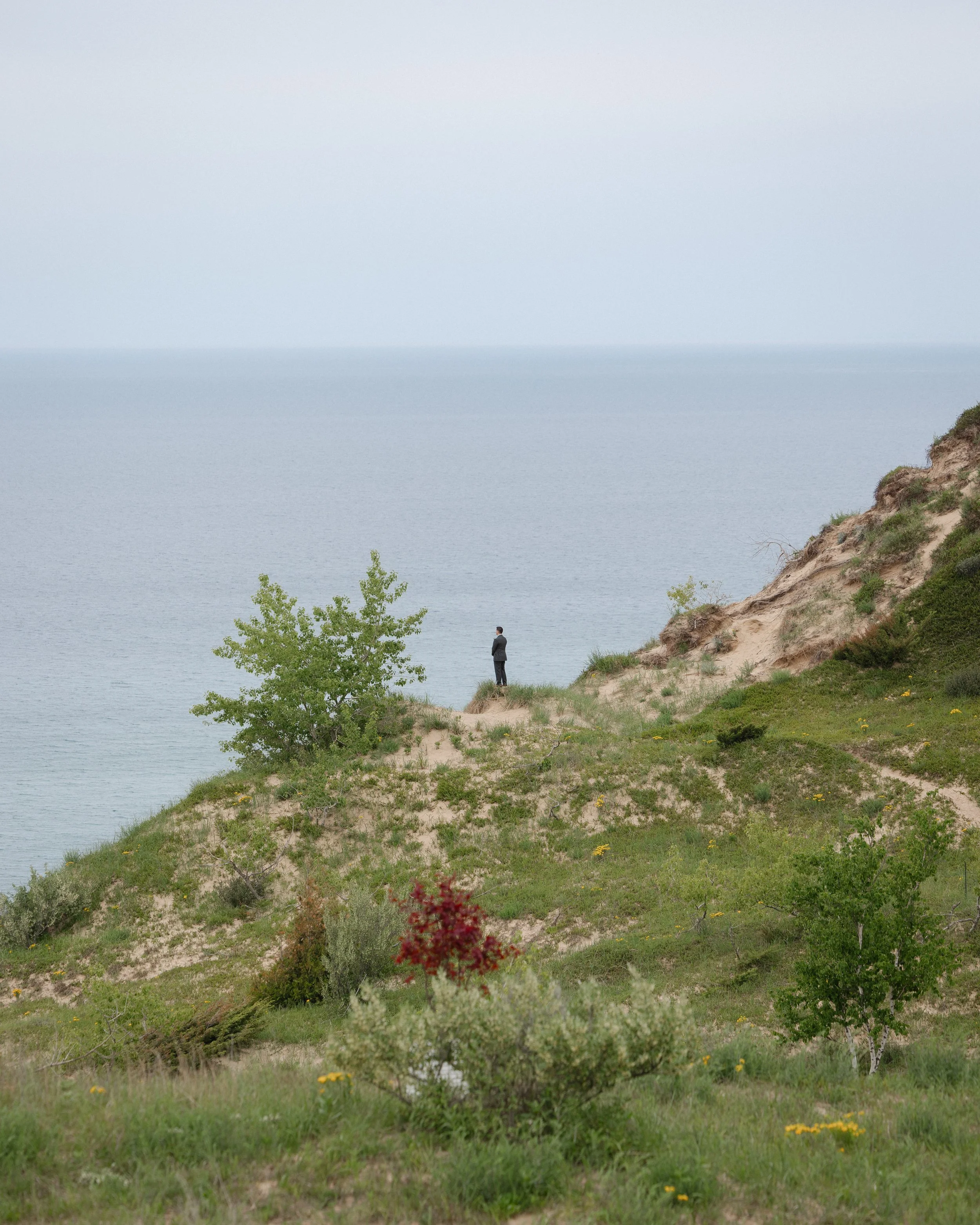 Northern Michigan Arcadia Bluffs Wedding. Sand Dune Michigan Wedding