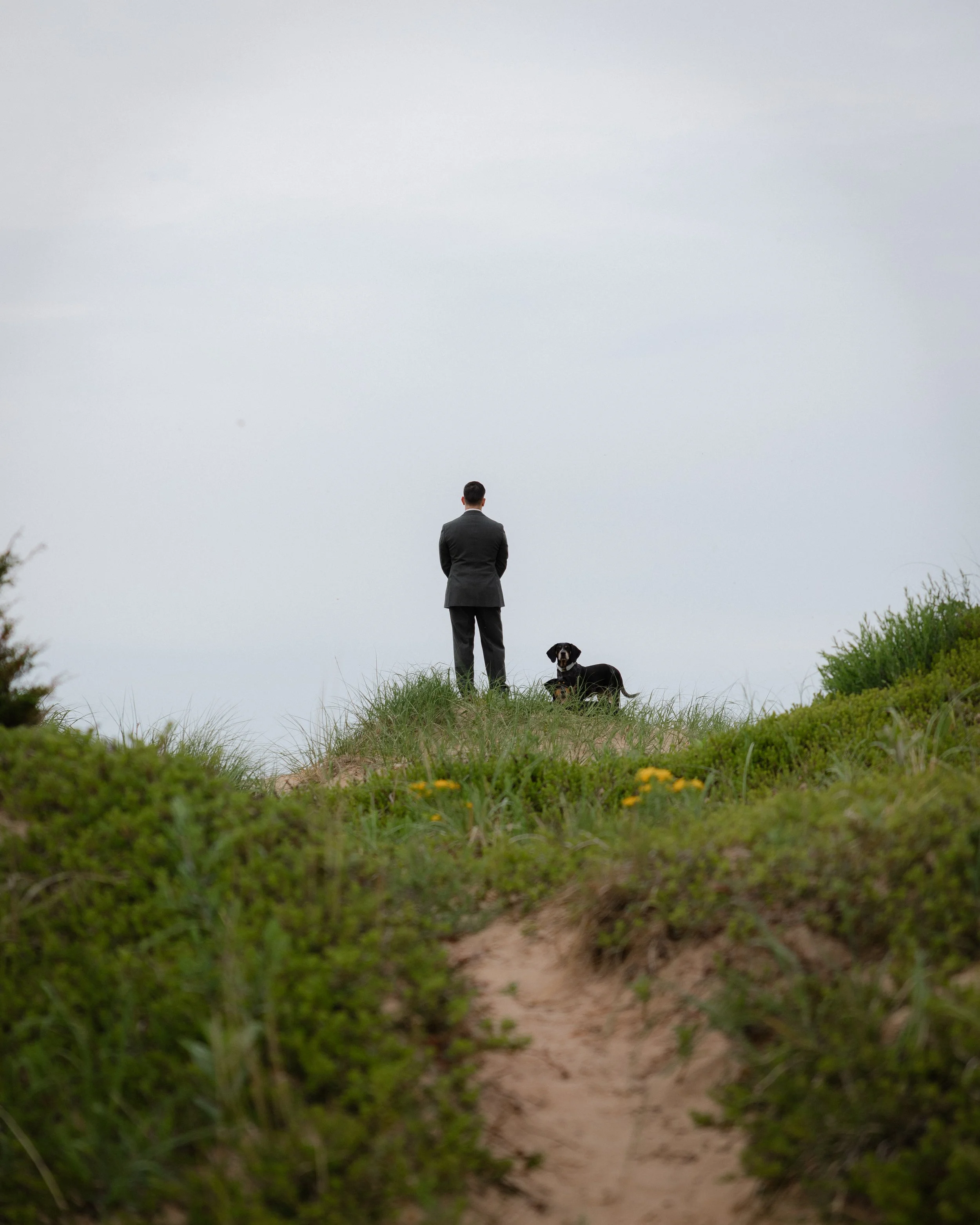 Northern Michigan Arcadia Bluffs Wedding. Sand Dune Michigan Wedding