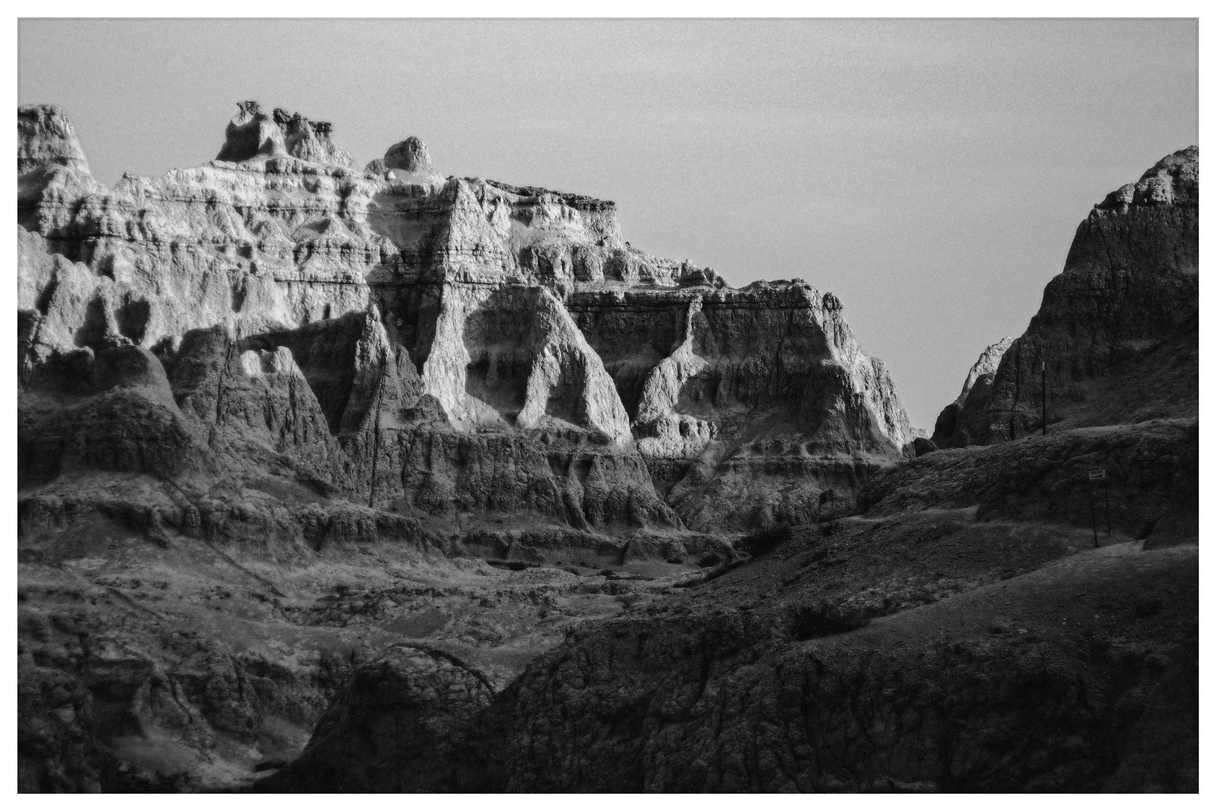 Badlands National Park Black & White