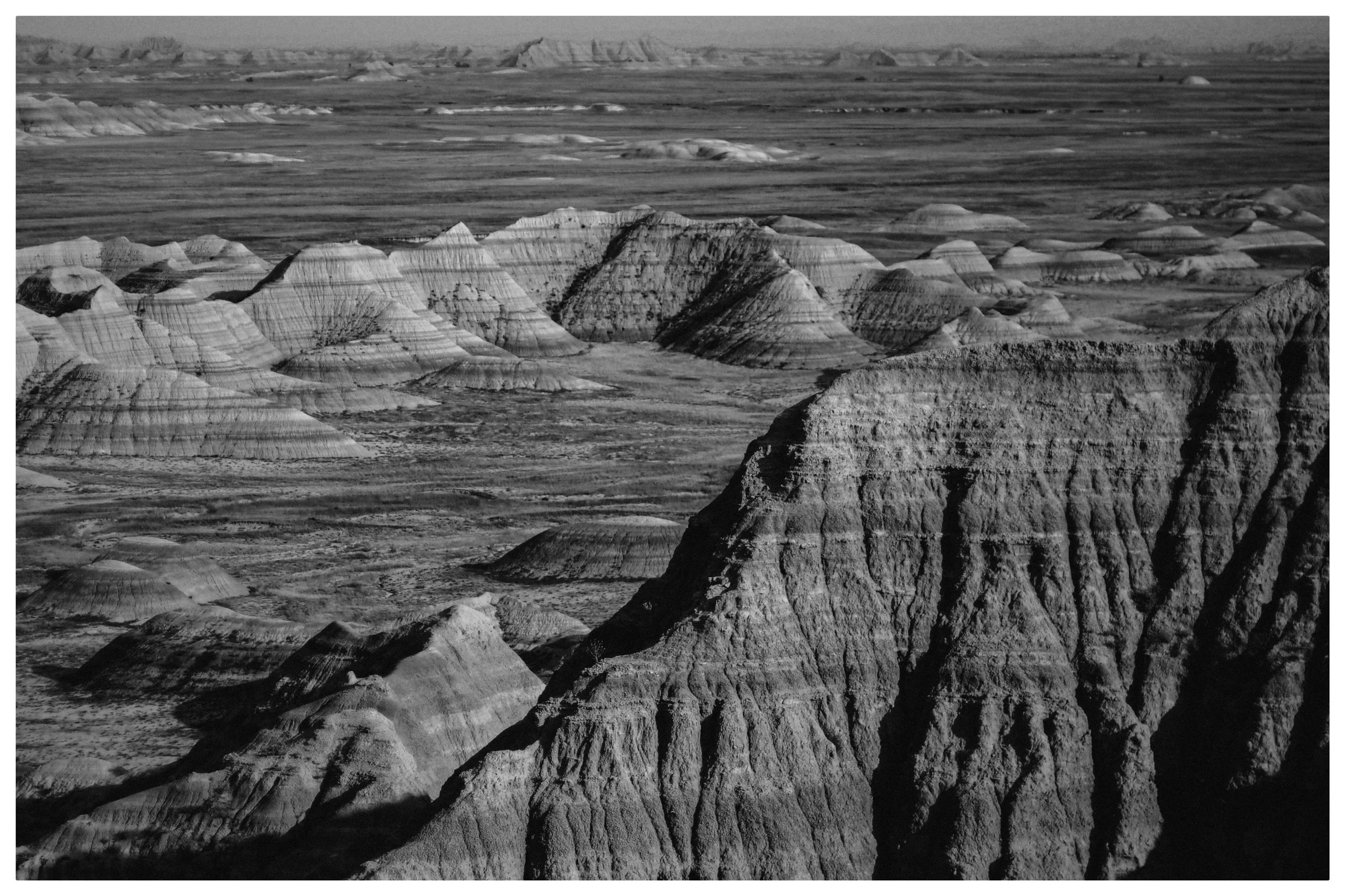 Badlands National Park Black & White