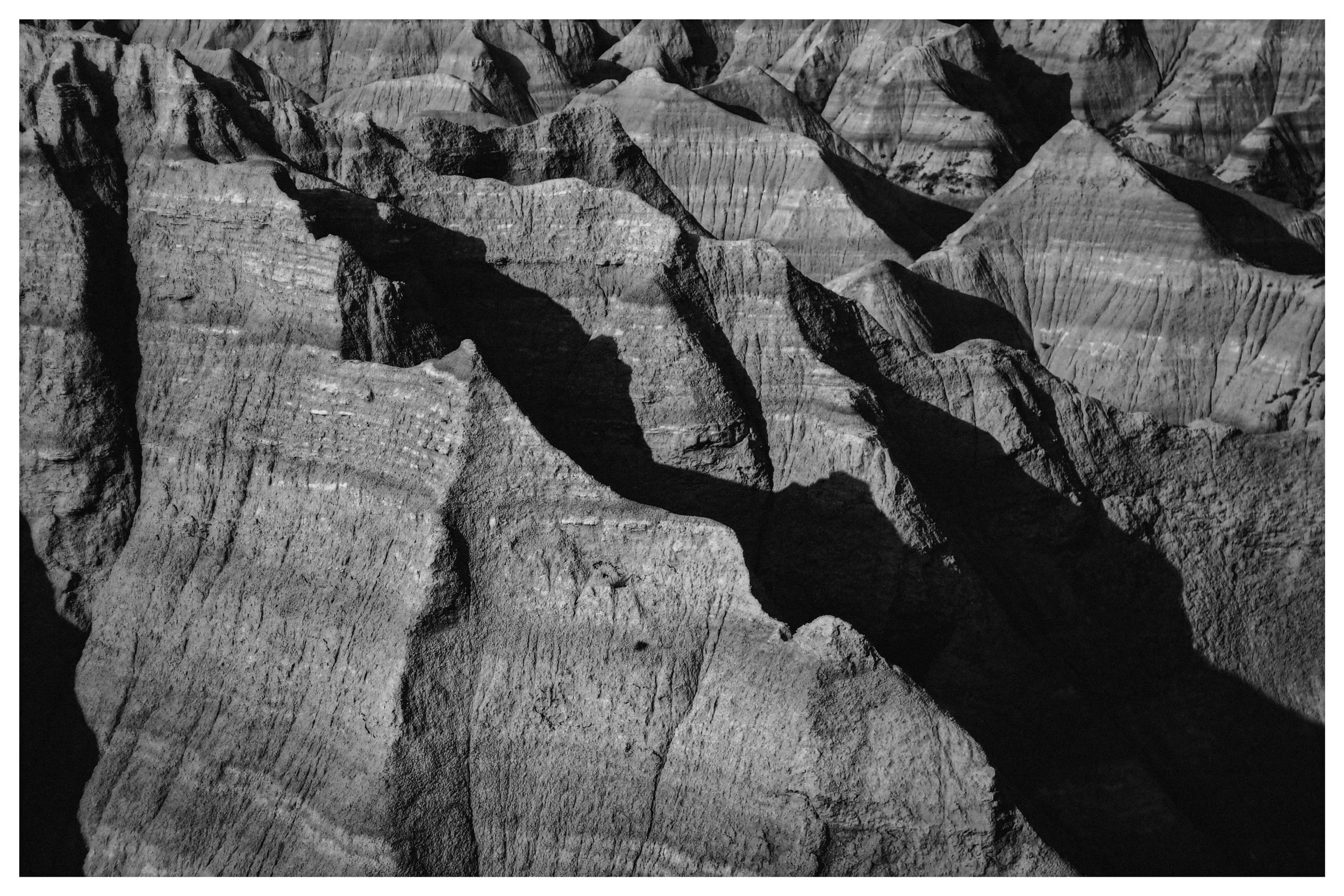 Badlands National Park Black & White