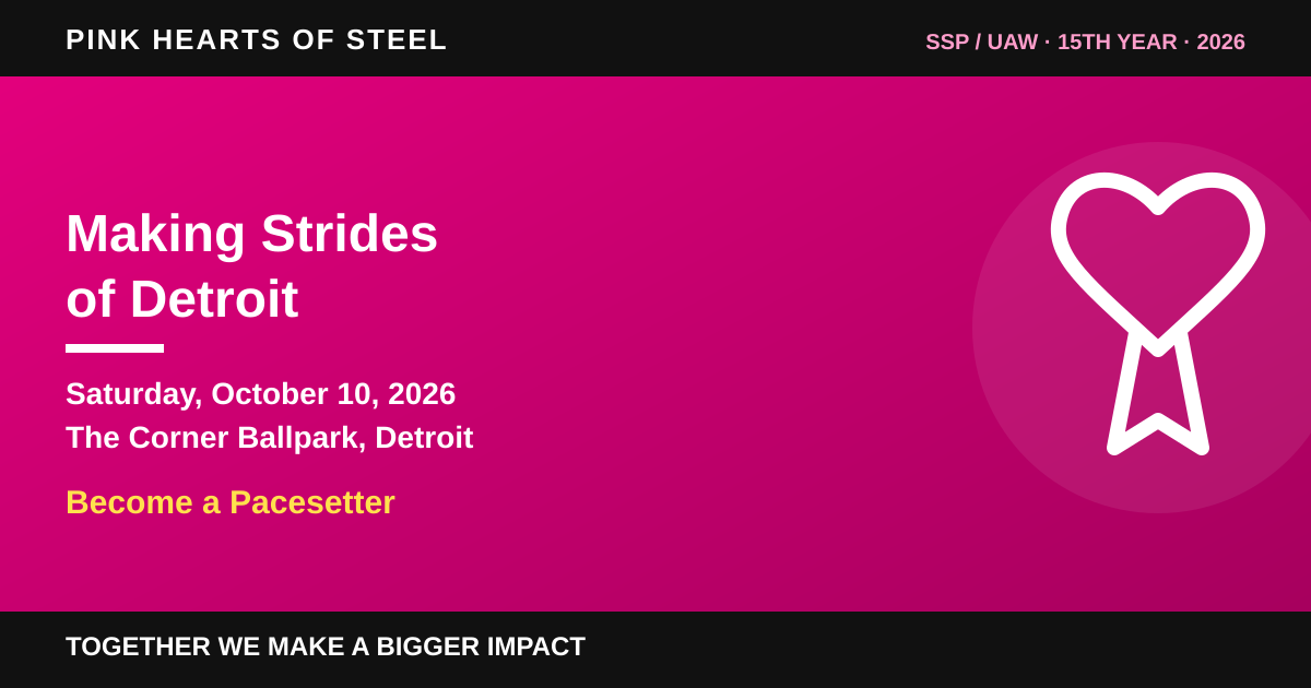 Making Strides of Detroit: Join the SSP/UAW Team