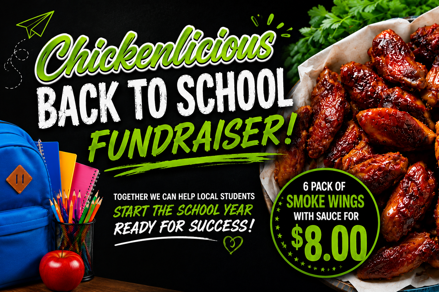 Chickenlicious Back to School Fundraiser!
