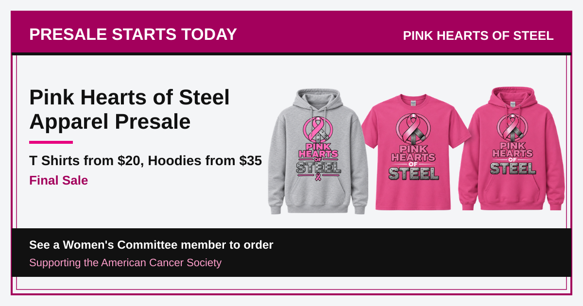Pink Hearts of Steel Apparel Presale