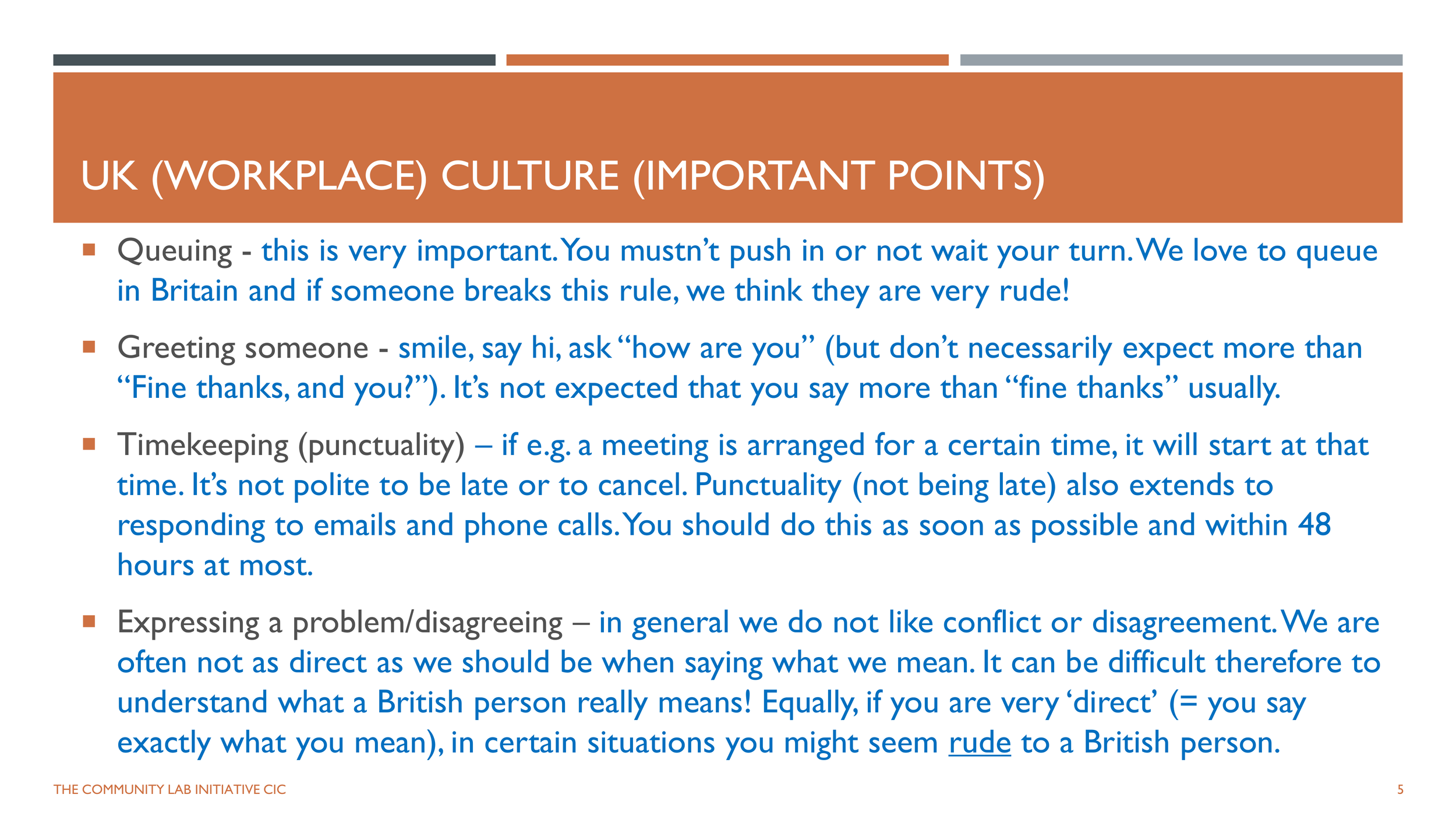 As you go through these points as a class, ask if anything is surprising, if they agree based on what they have experienced, and if anything is missing.