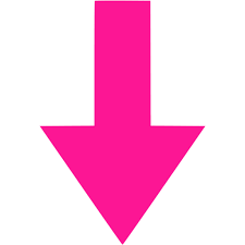 Pink downward arrow on a white background.