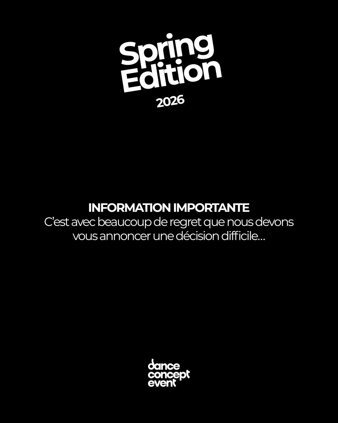 ‼️INFORMATION IMPORTANTE‼️
&bull;
&bull;
&bull;
&bull;
&bull;
&bull;
&bull;
&bull;
&bull;
&bull;
&bull;
&bull;
&bull;
&bull;
&bull;
&bull;
&bull;
POISSON D&rsquo;AVRIL
J-30.