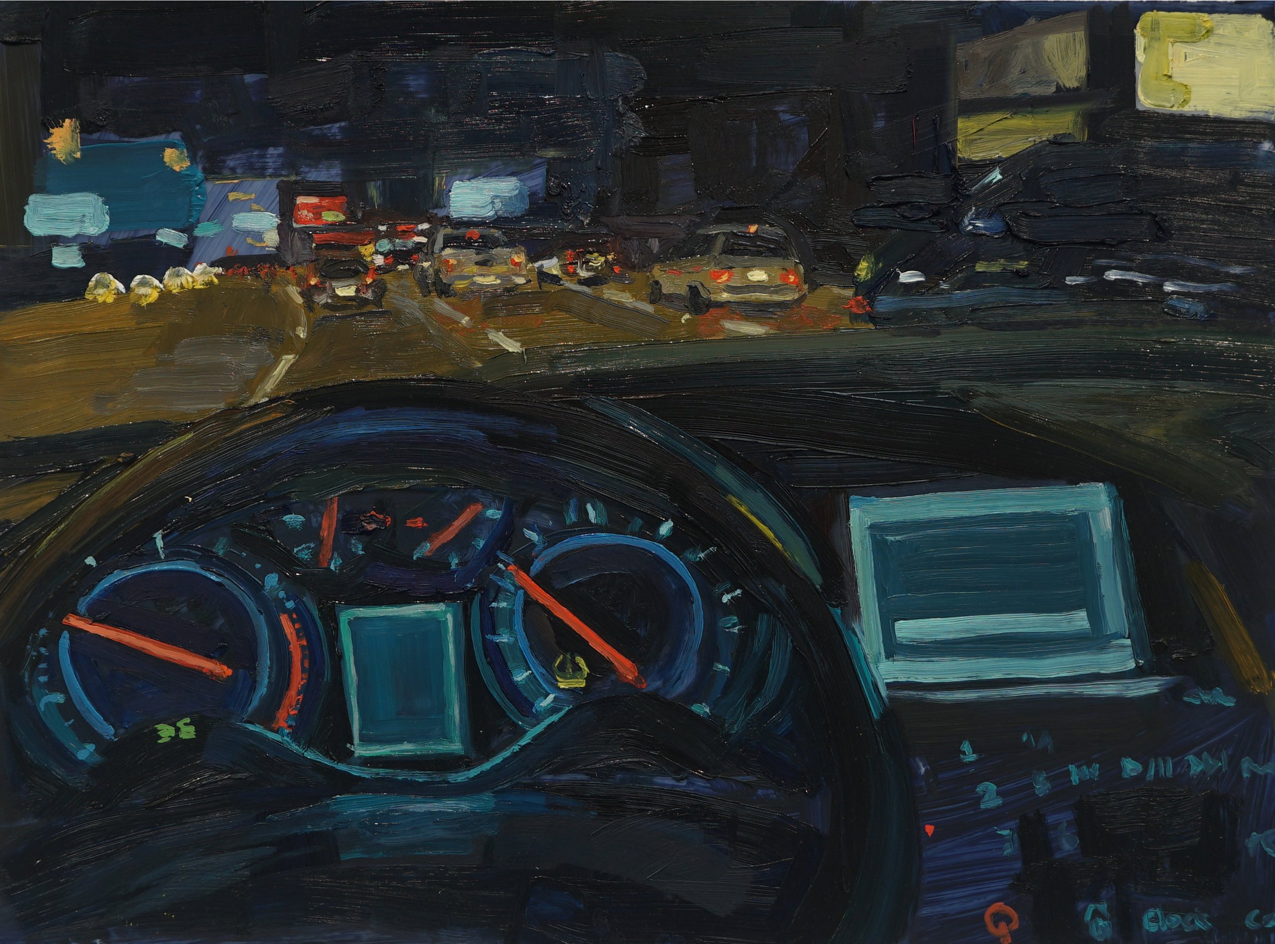 SR-50 Westbound
11.5"x15
Oil Paint on Mylar
2022