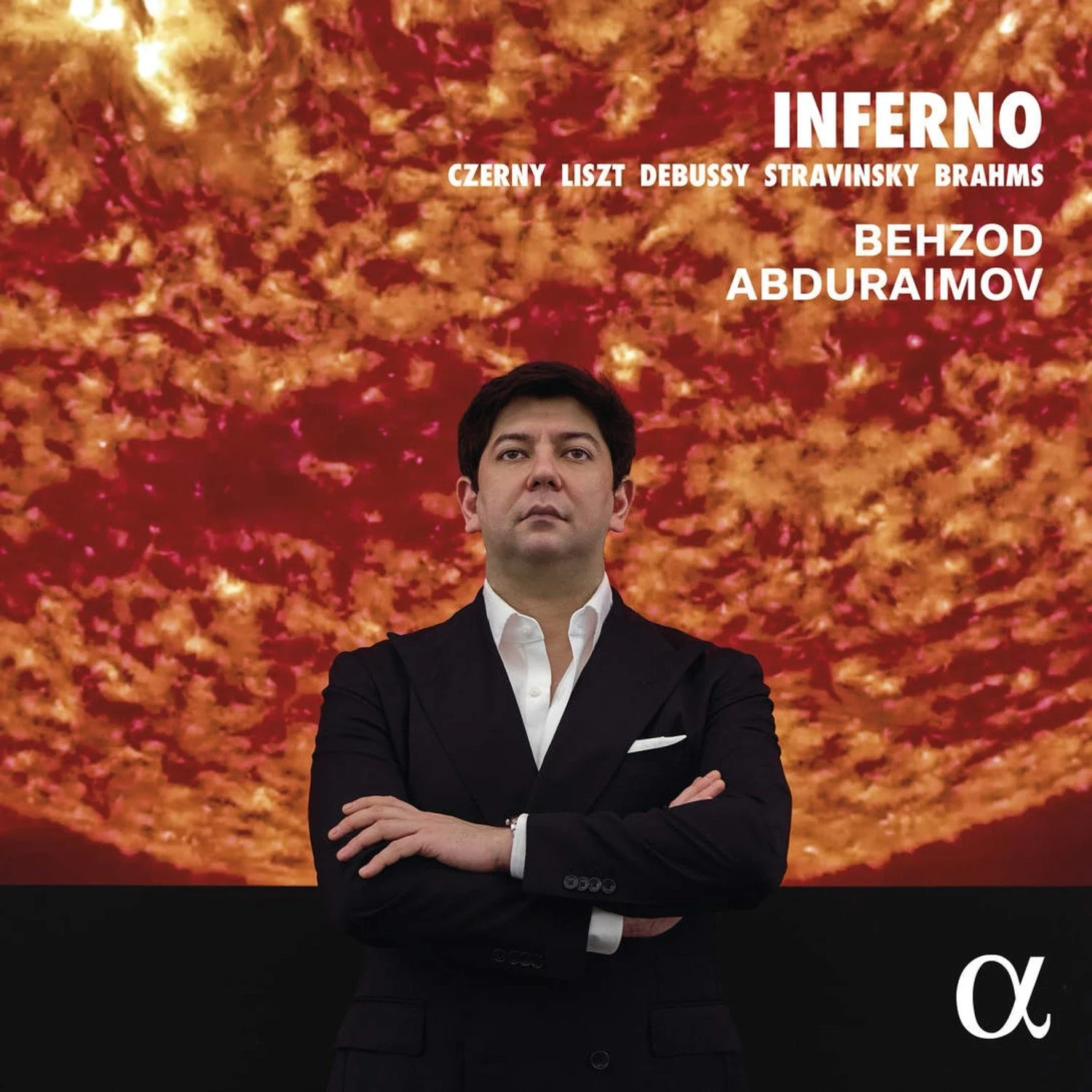 INFERNO — Behzod Abduraimov, album cover (Alpha Classics, 2026)