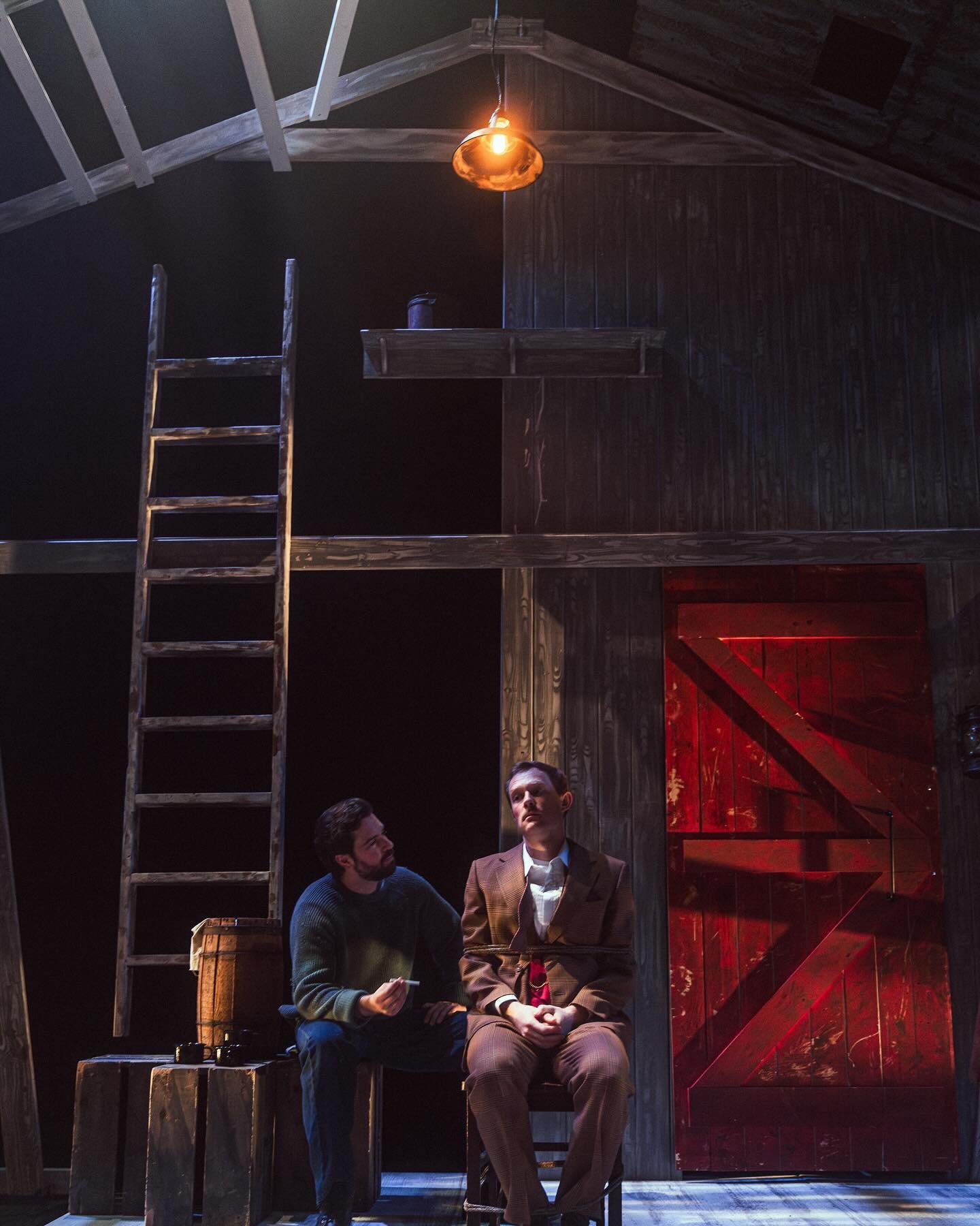 Happy Opening to Icemen! This is one of the strongest shows I&rsquo;ve worked on in a long time. Come see us in Barrie! 

Show photos by @noah.hollinshead 
Set design by @j_pagnan 
Lighting design by @lckraken 
Costumes by @madeline.ius 
Props by Bre