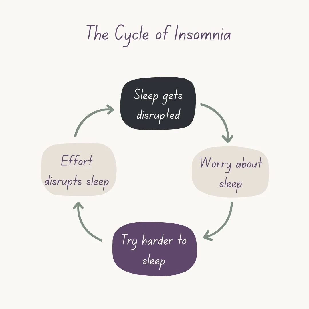 diagram of cycle of insomnia