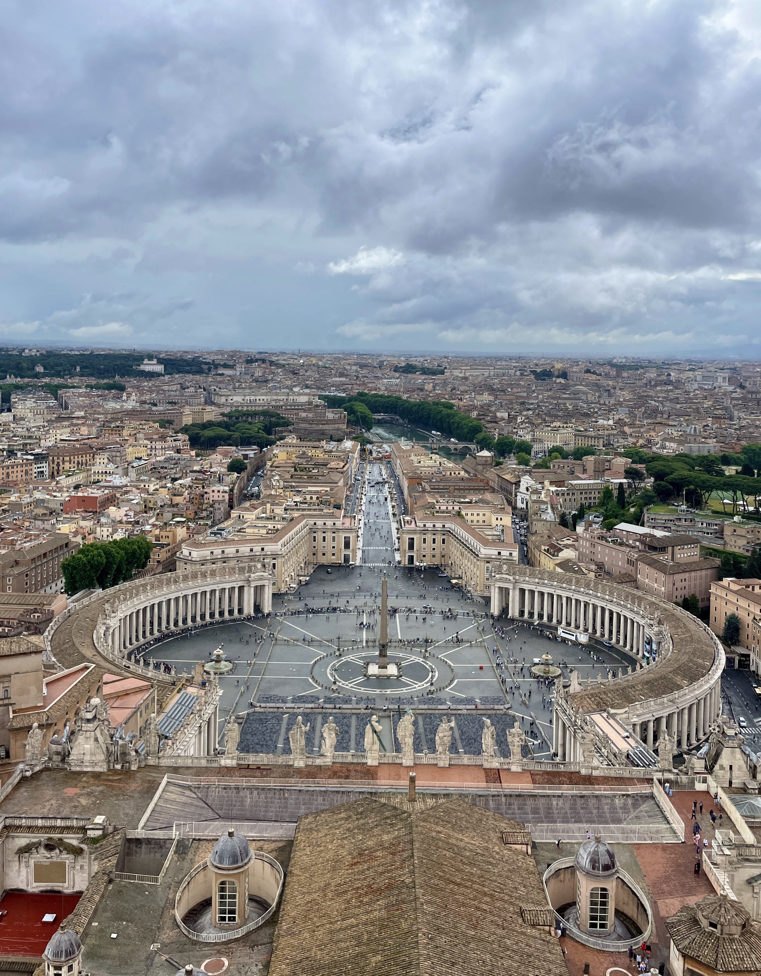 St. Peter's Square and the Via della Conciliazione. Photographed by Erin Hobbs.