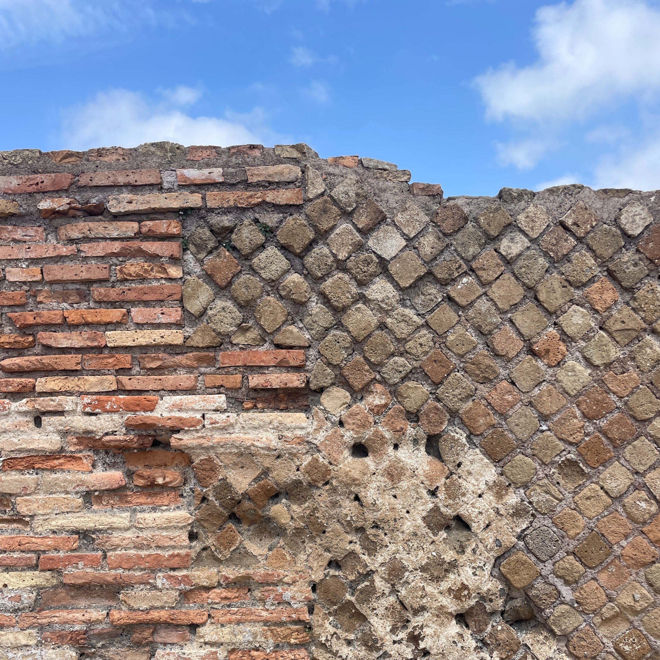 Ostia Antica's materiality over time. Photographed by Erin Hobbs.