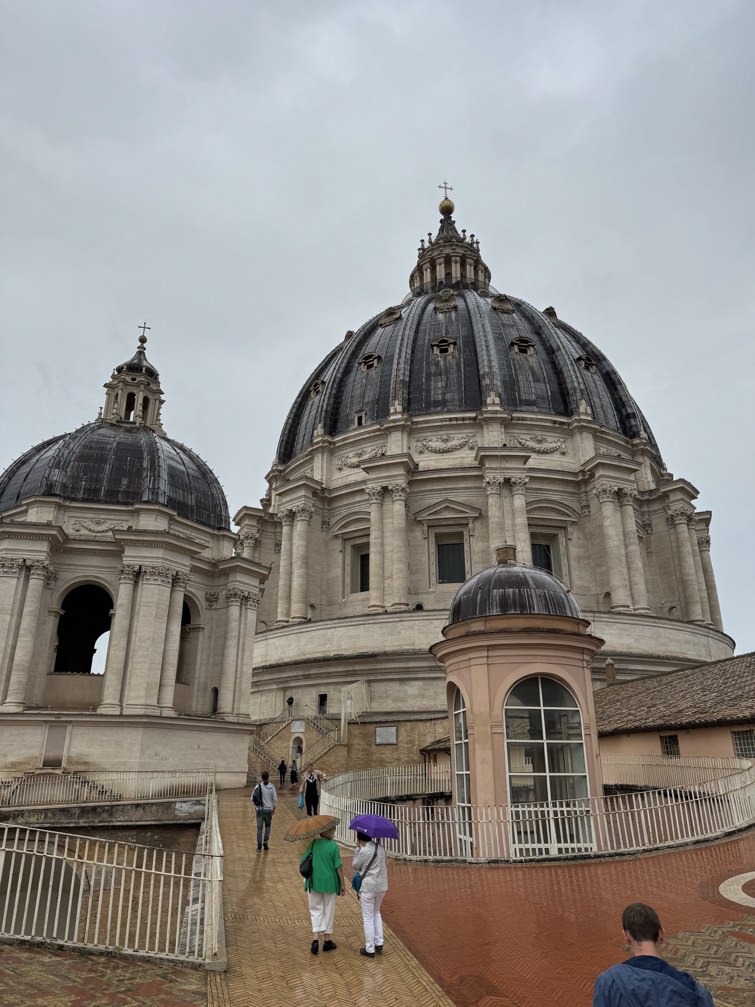 The domes of St. Peter's Basilica. Photographed by Peter Ankerberg.