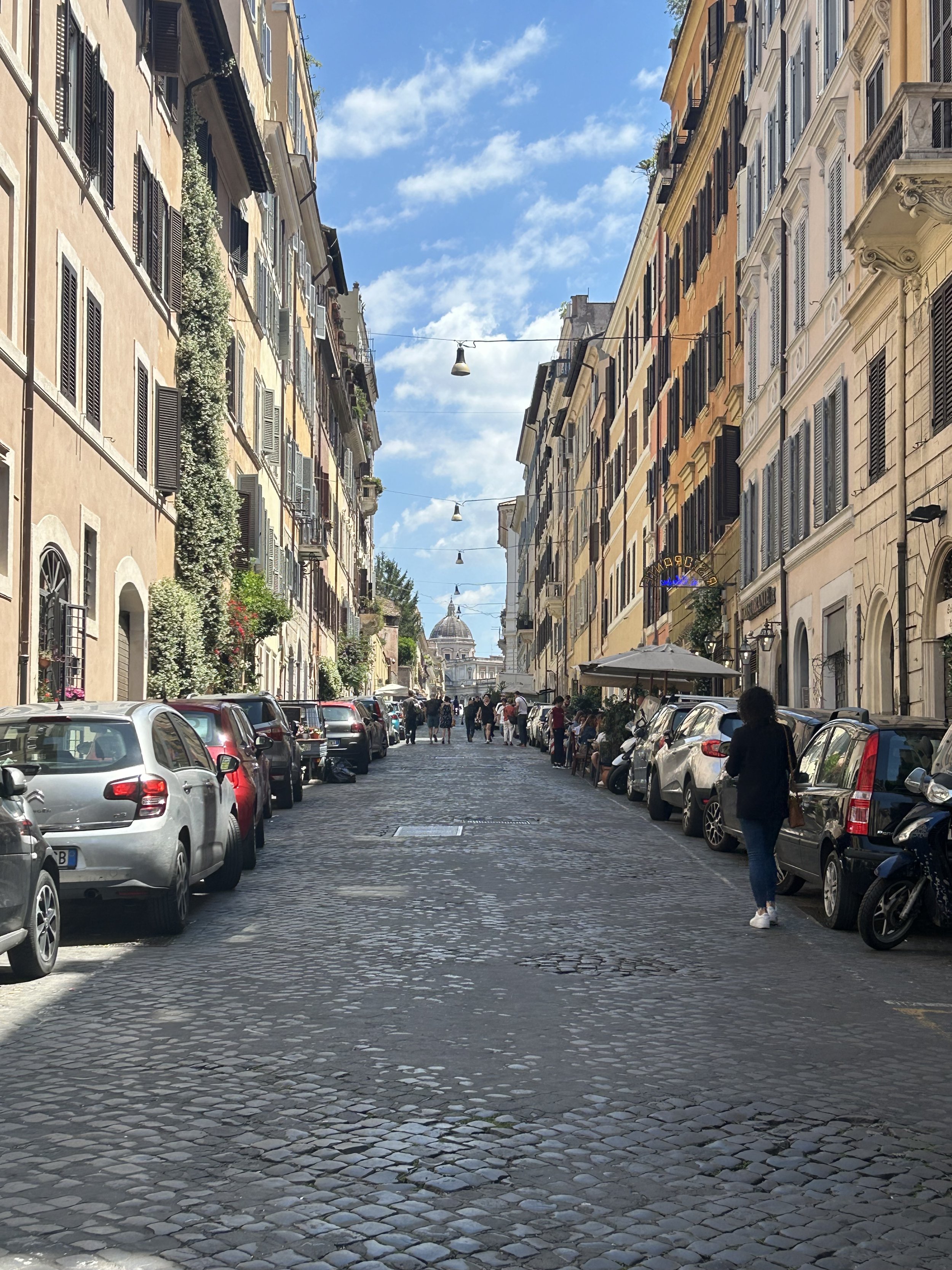 View towards Santa Maria Maggiore, showing how the fascist theme of axial planning continued throughout history. Photographed by Audrey Huhn.
