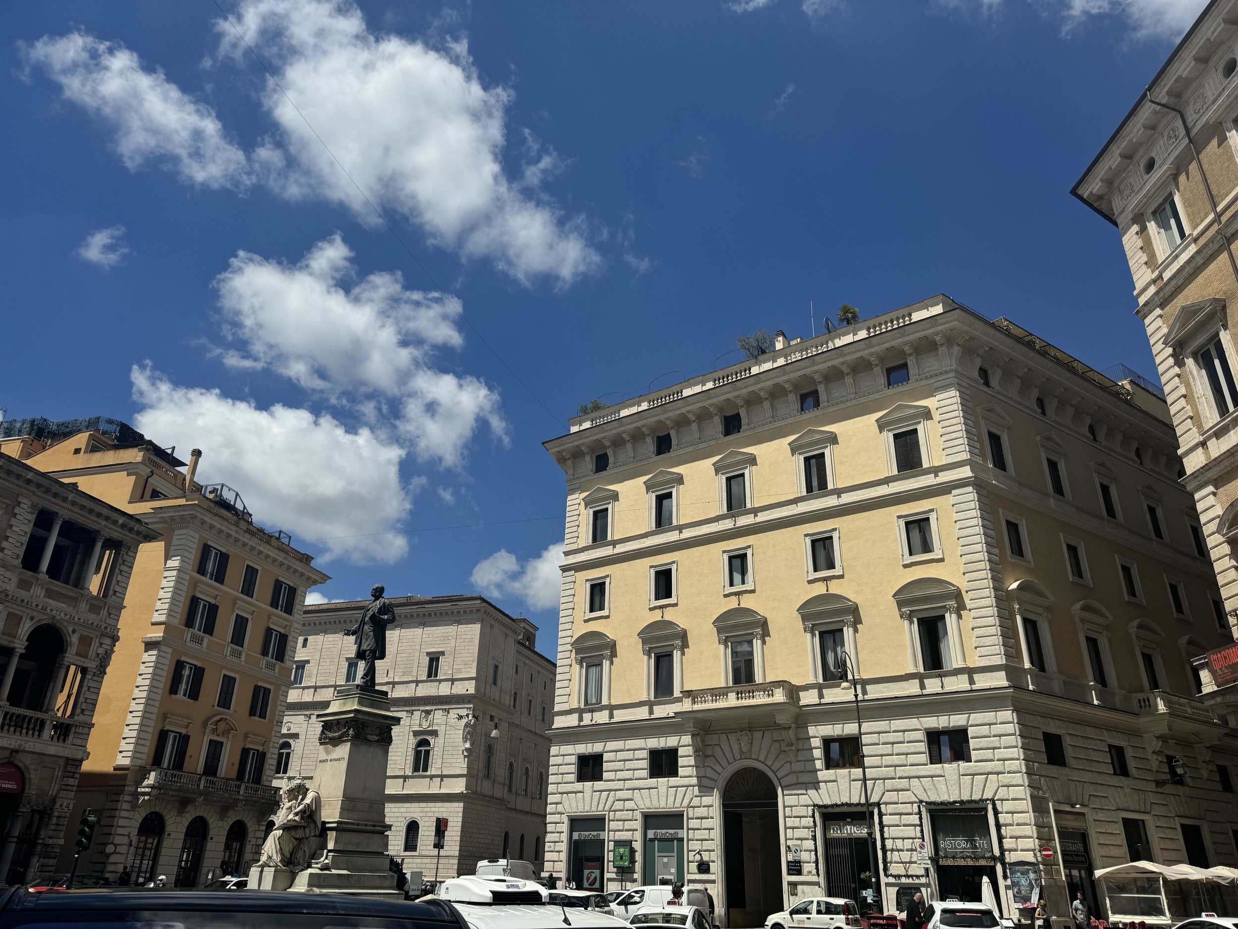 Building that once held fascist election propaganda. Photographed by Peter Ankerberg.