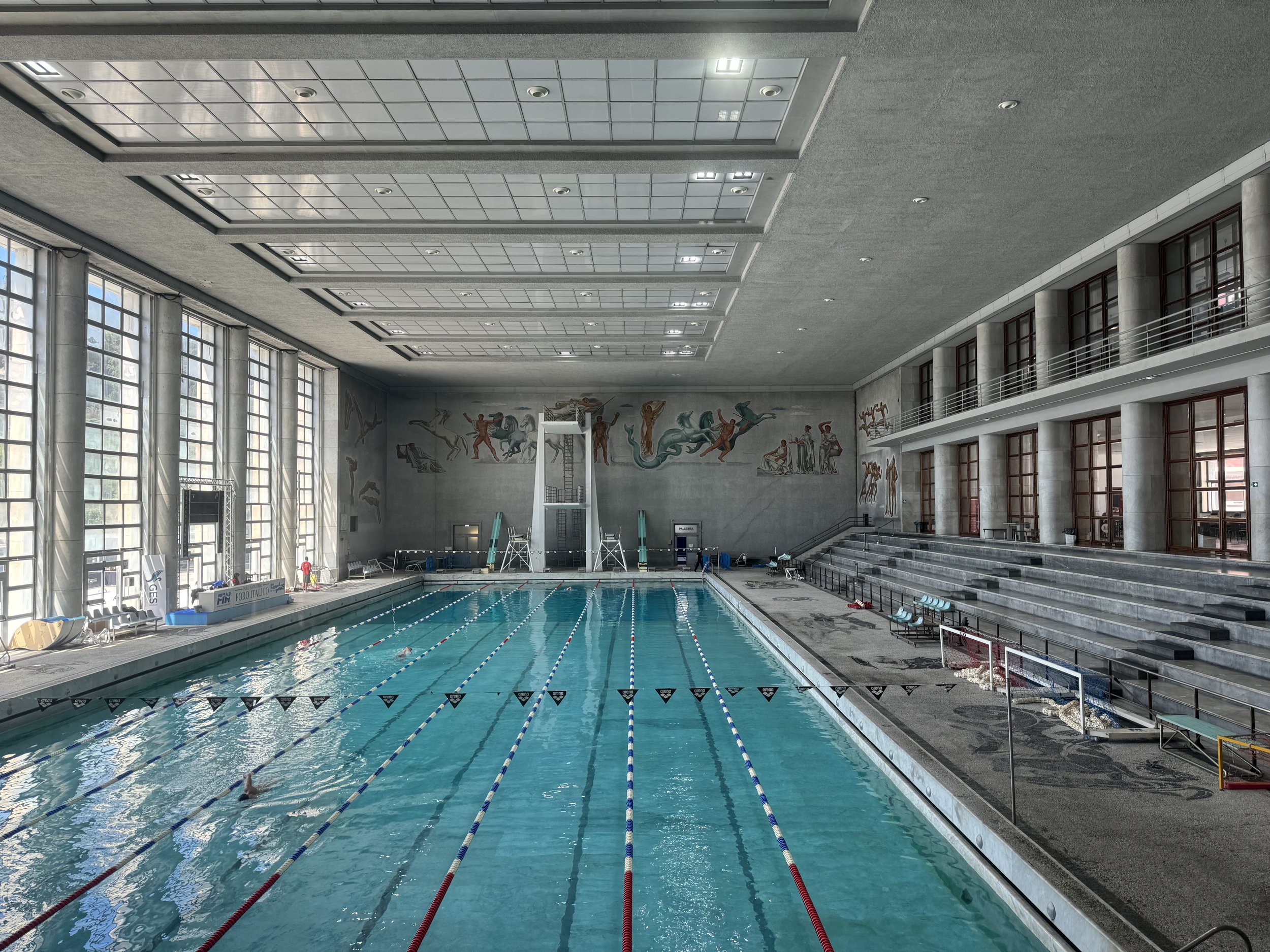 Pools at the Foro Italico. Photographed by Peter Ankerberg.