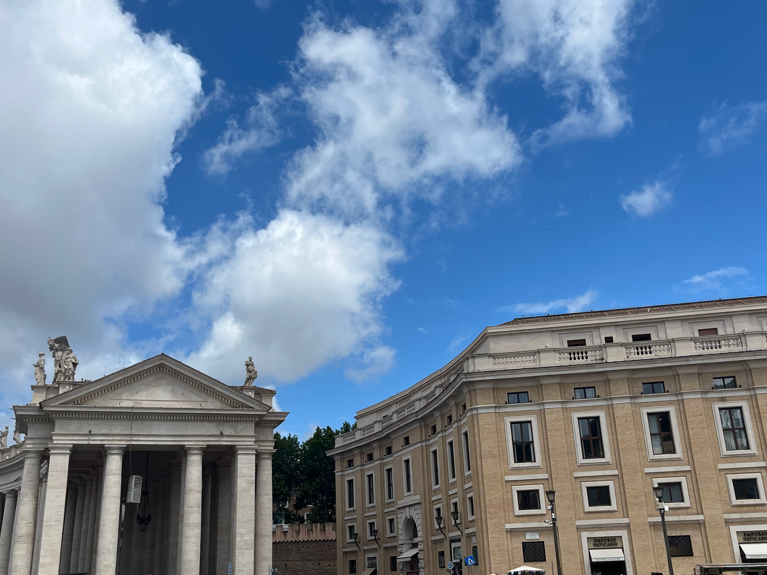 Fascist buildings next to the St. Peter's colonnades. Photographed by Lucy Martin.