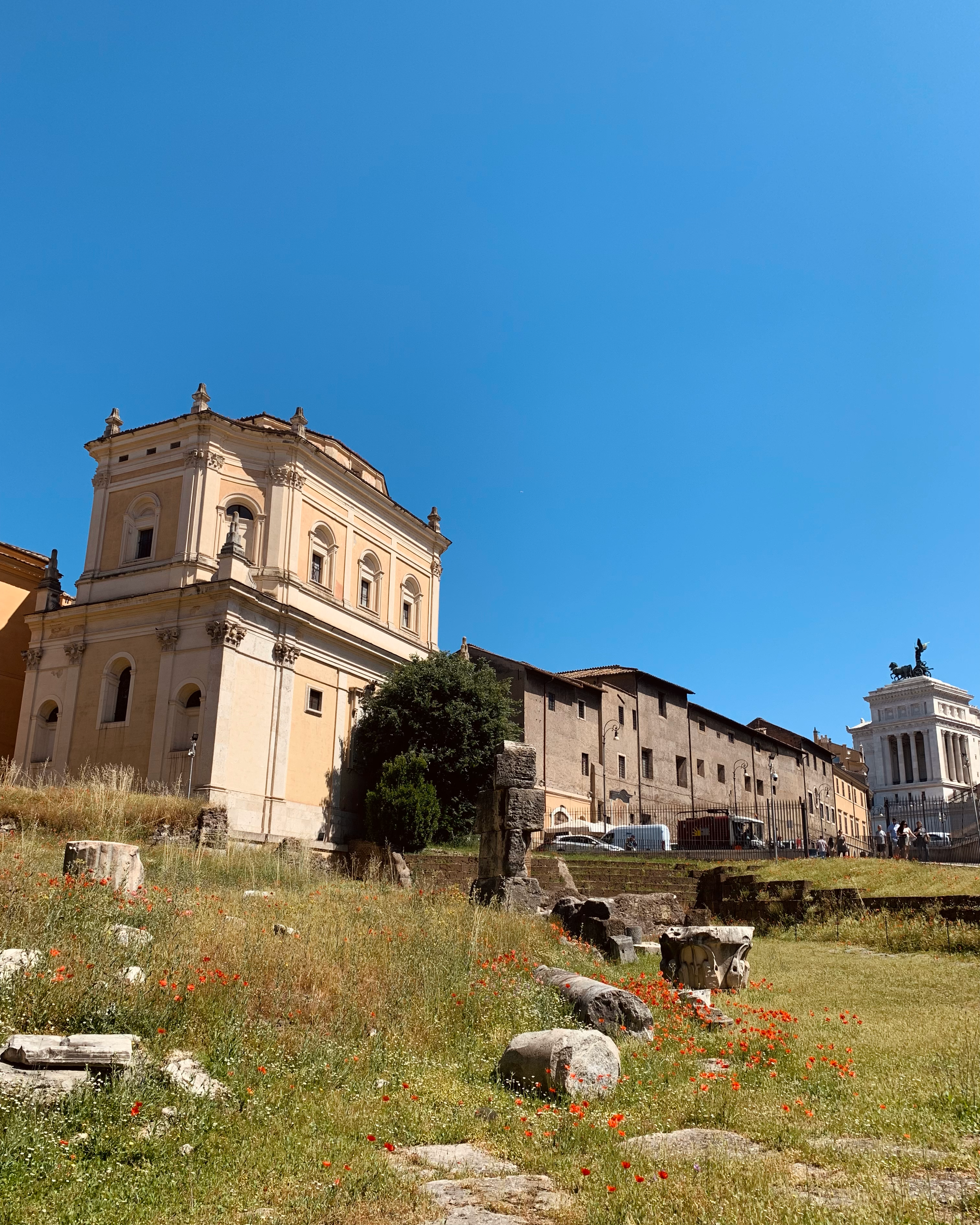 Santa Rita da Cascia in its new location, with its old location in view. Photographed by Reid Graham.