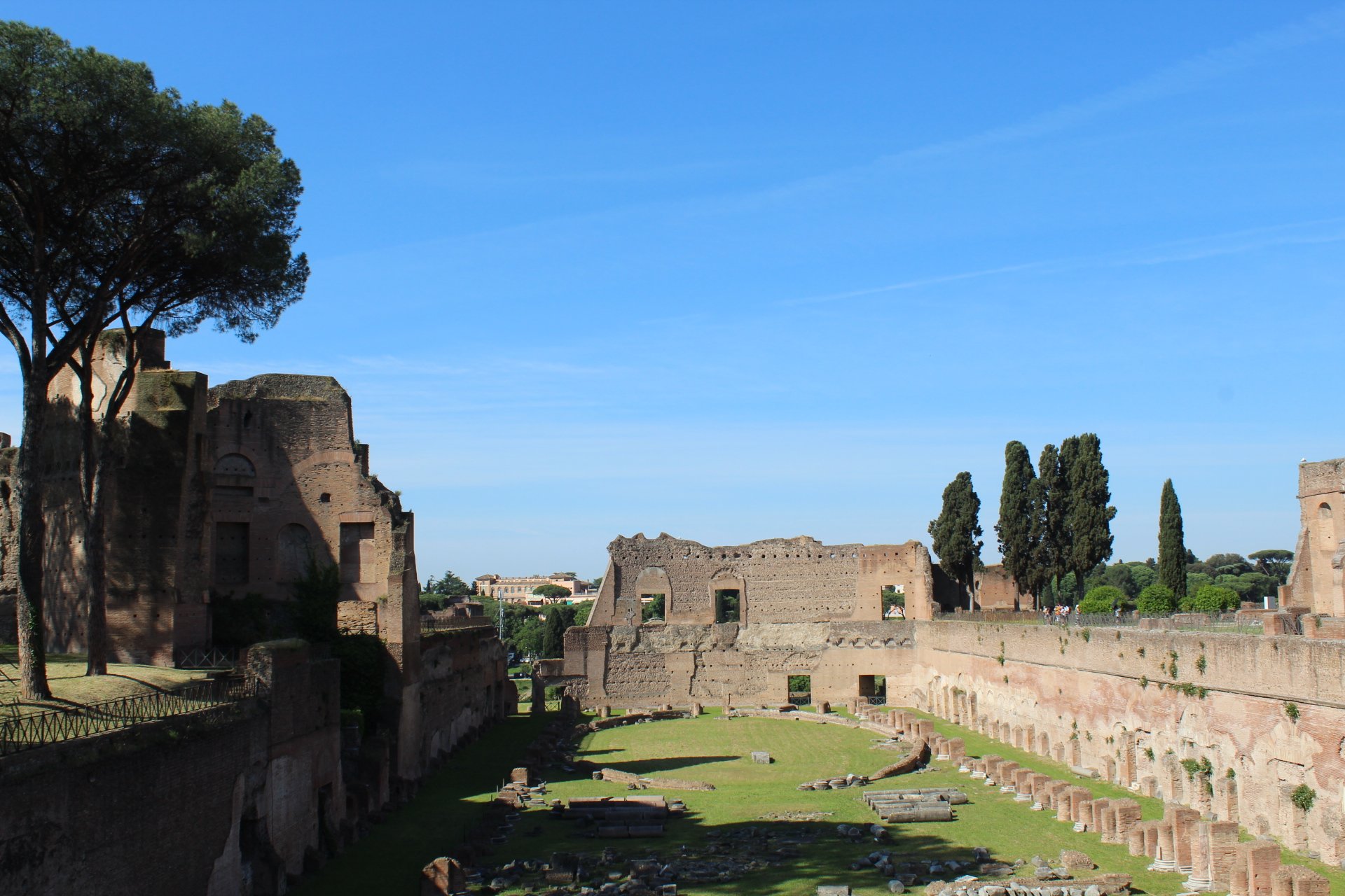 Private garden at the Roman Forum. Photographed by Devin Chaldecott.
